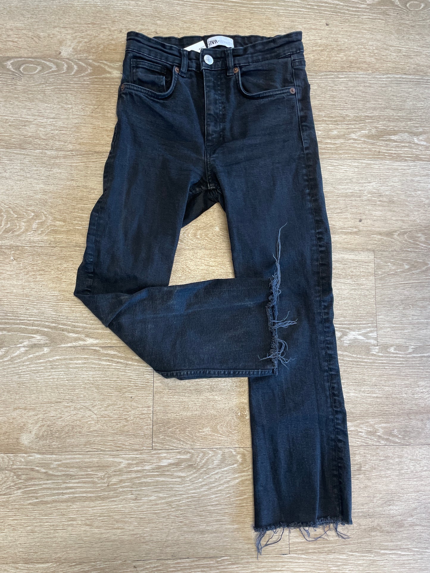 Womens 4 Zara Black Denim Pants