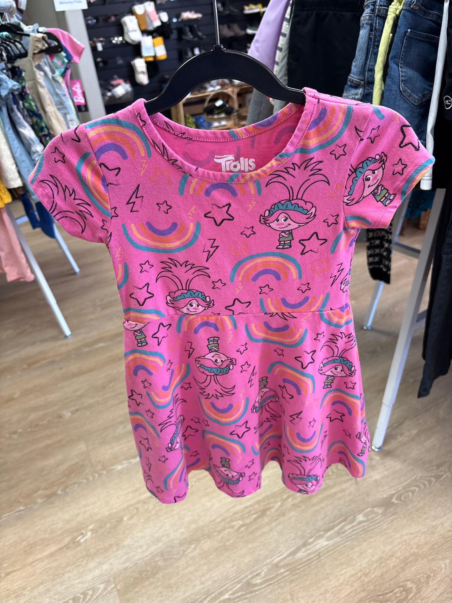 4T Pink Trolls Dress