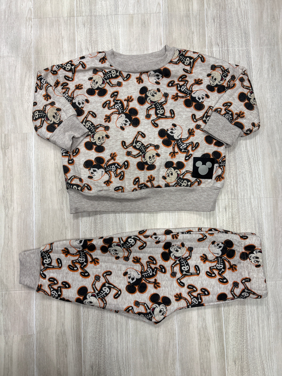 18m Tan Mickey Skeleton 2 Piece Set