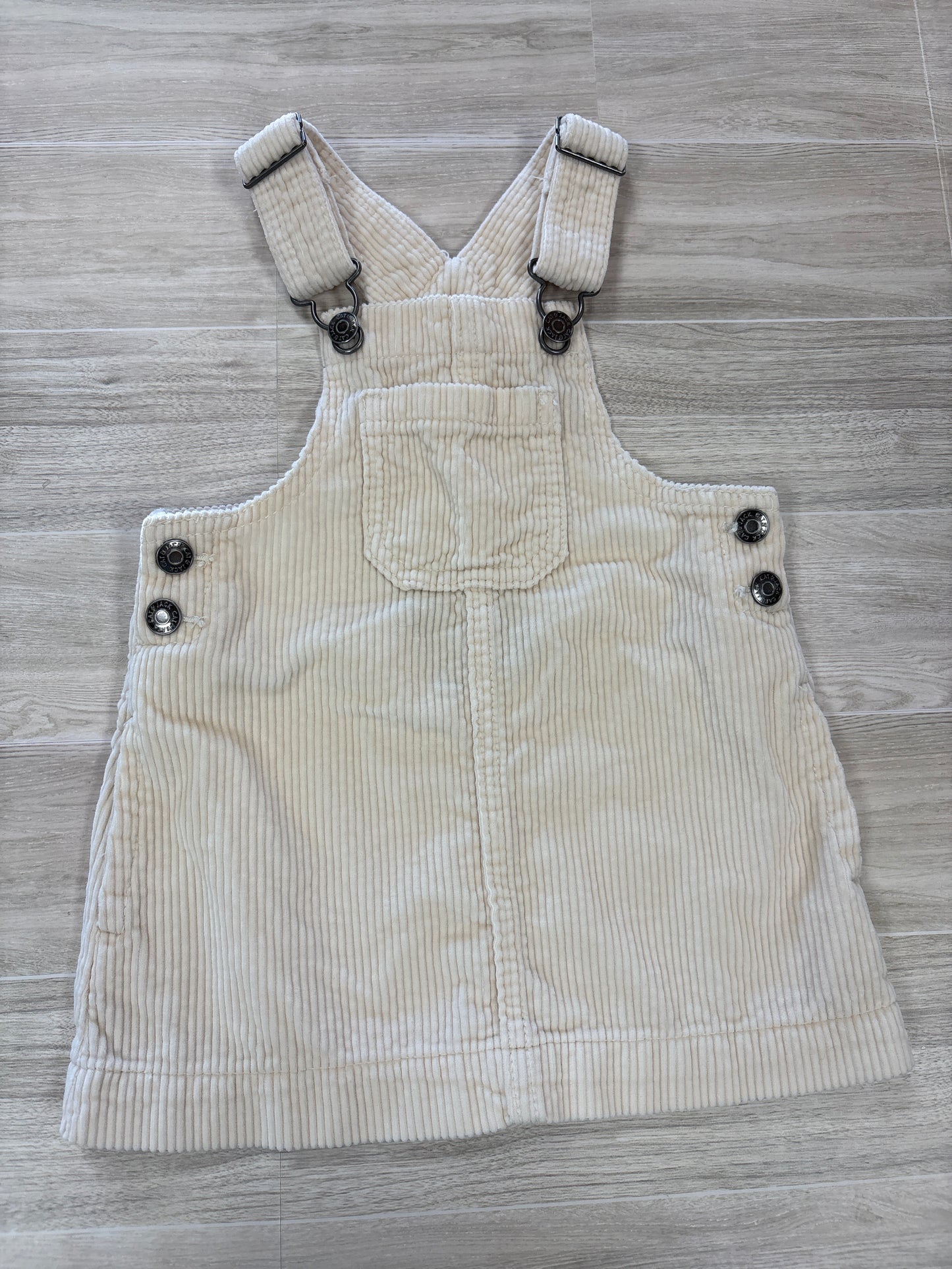 12m Cream Corduroy Overall Dress