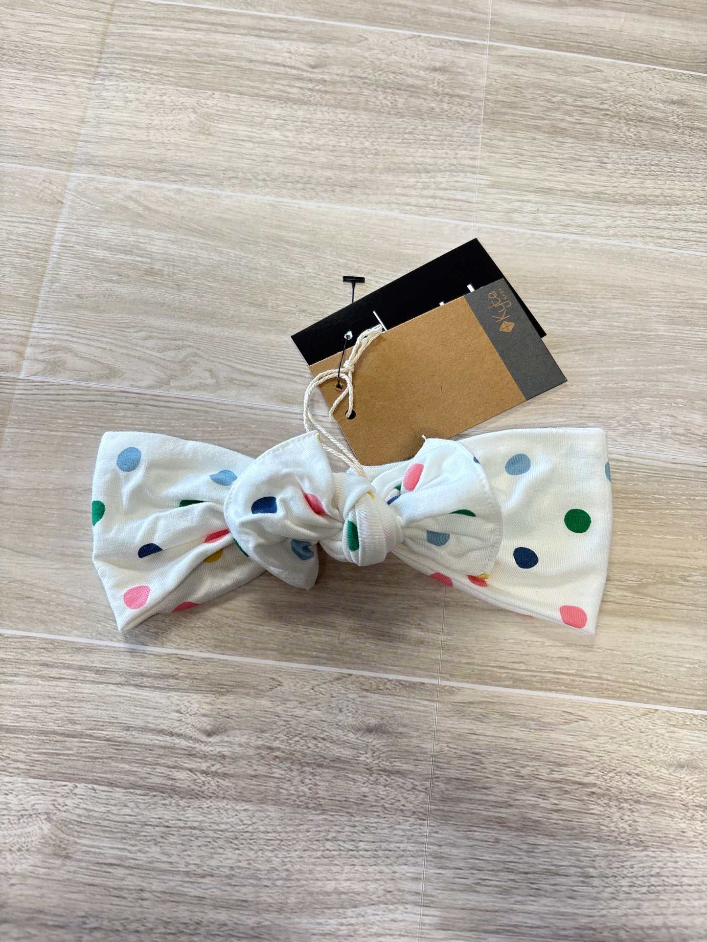 NWT 3-6m Kyte Polka Dot Headband