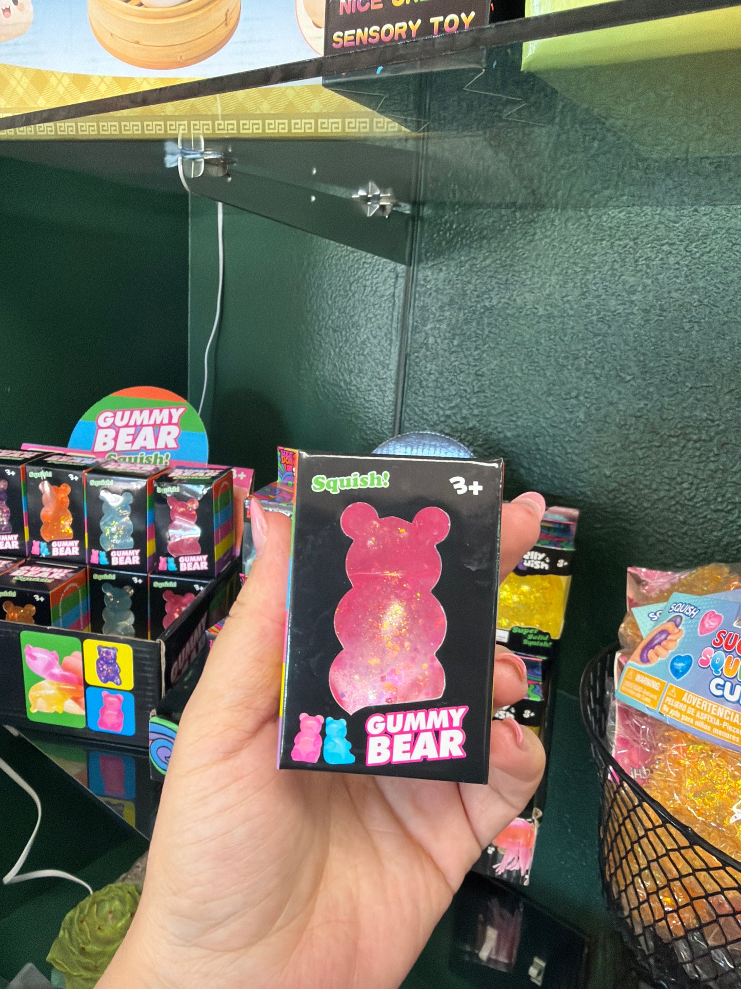 Squishy - Gummy Bear - Pink Glitter