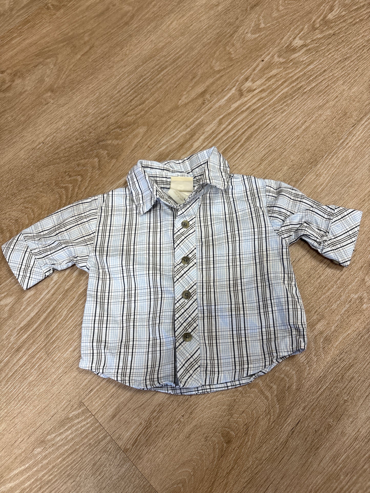 Newborn Vintage WTP Plaid Button Up
