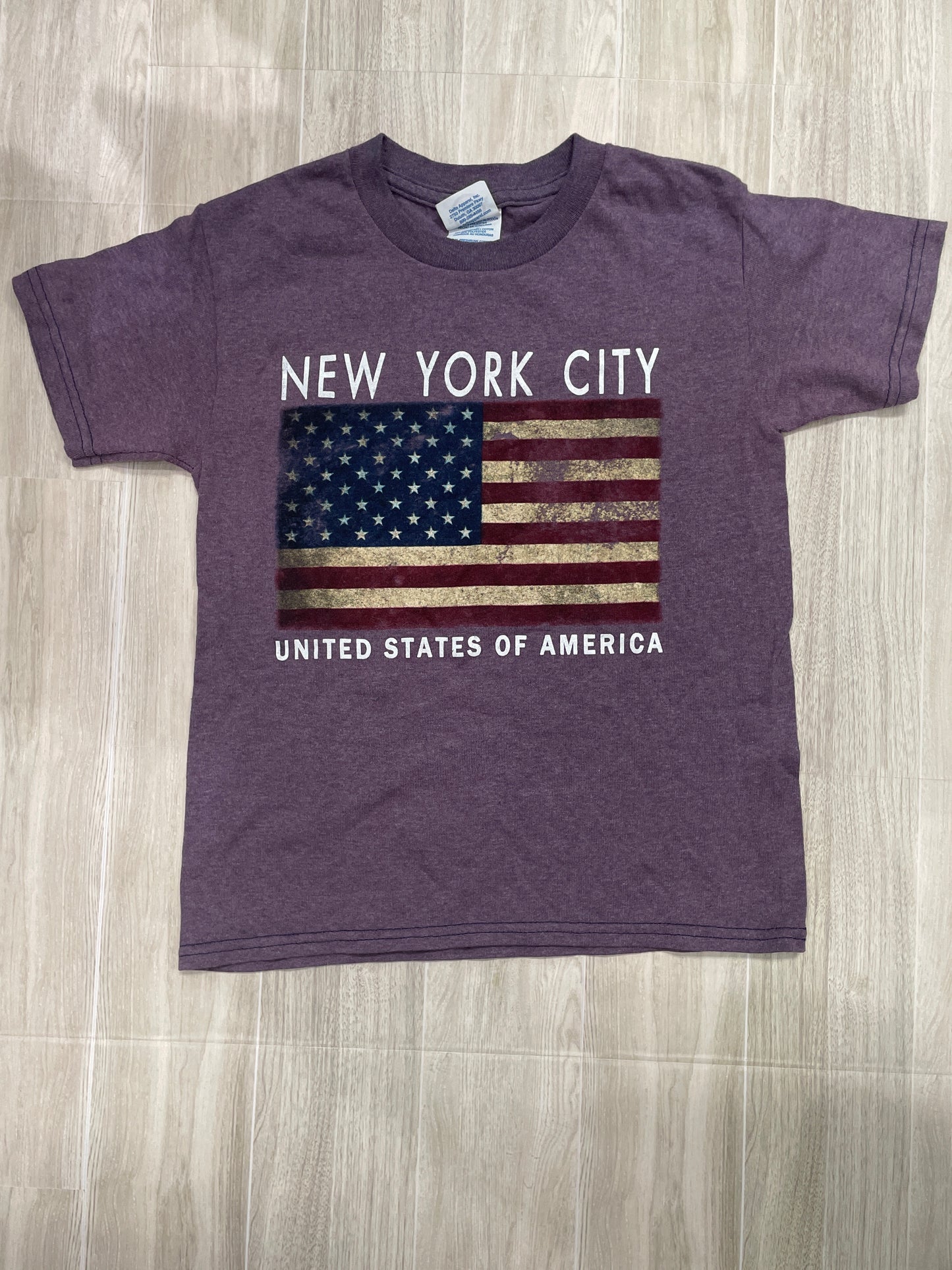 5/6 NYC Purple American Flag Shirt