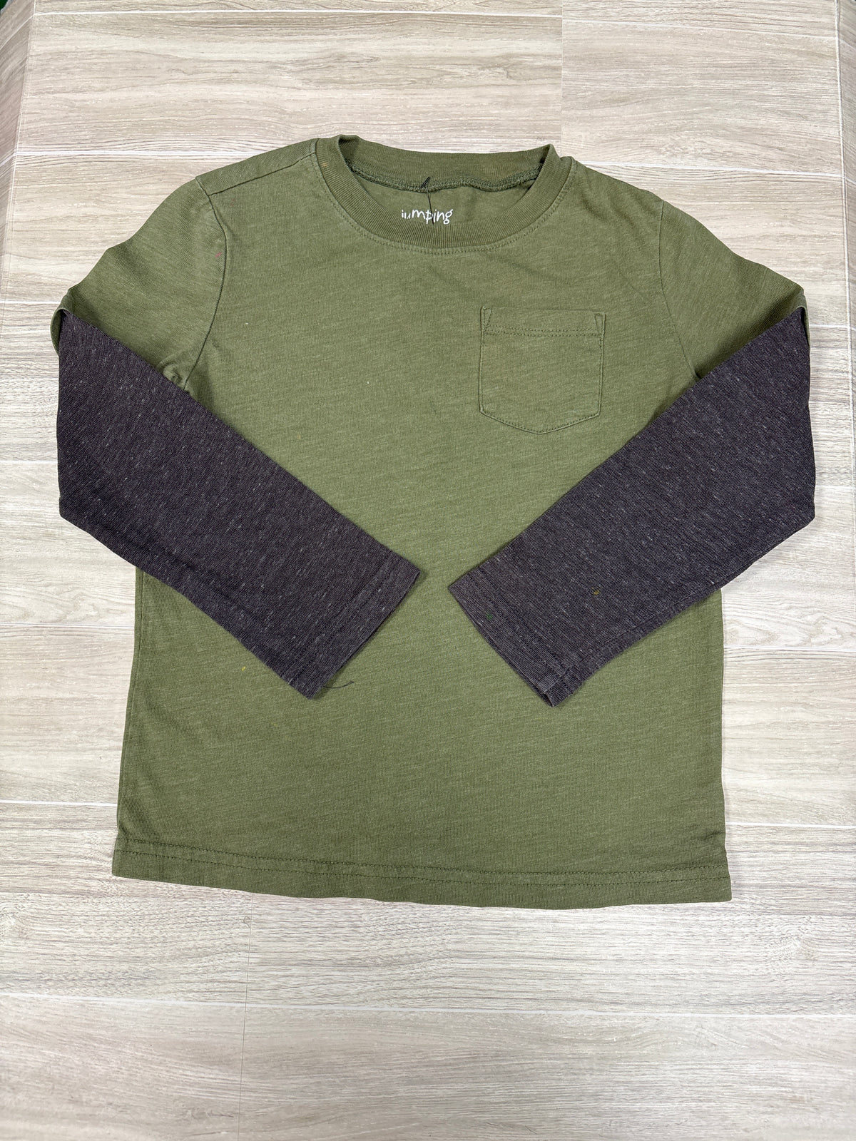4T Olive/Grey Long Sleeve - Blemish