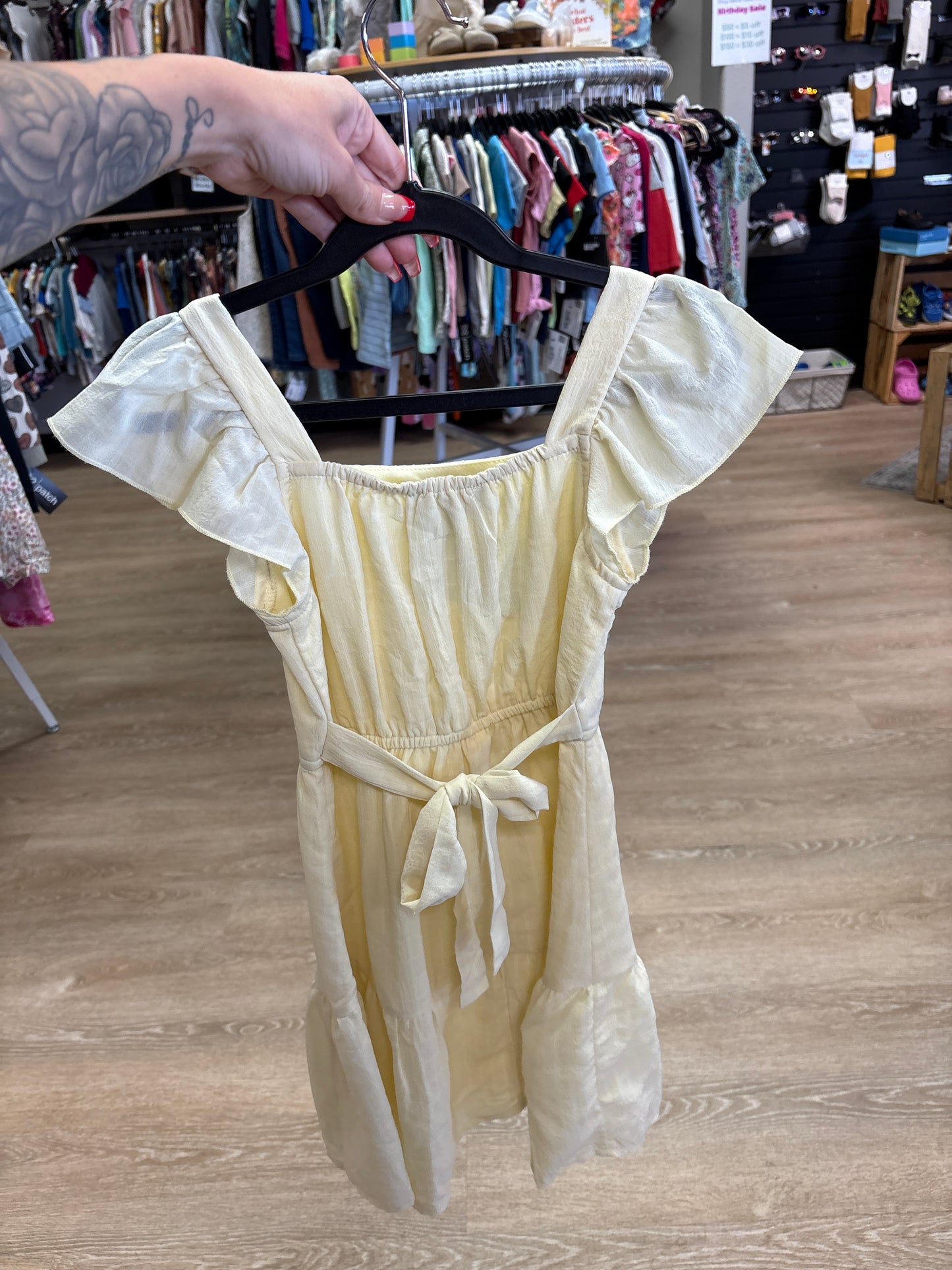 7 Yellow Layered Dress