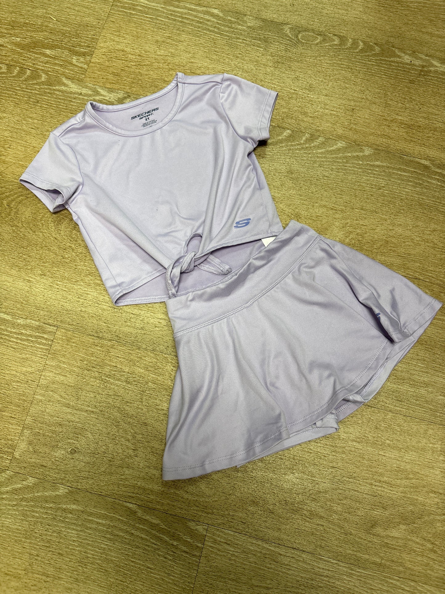 2T Sketchers Lavender 2 Piece Active Set