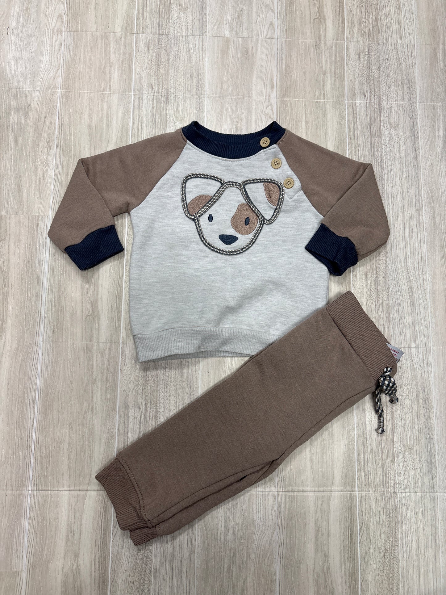 3-6m Tahari Dog 2 Piece Lounge Set
