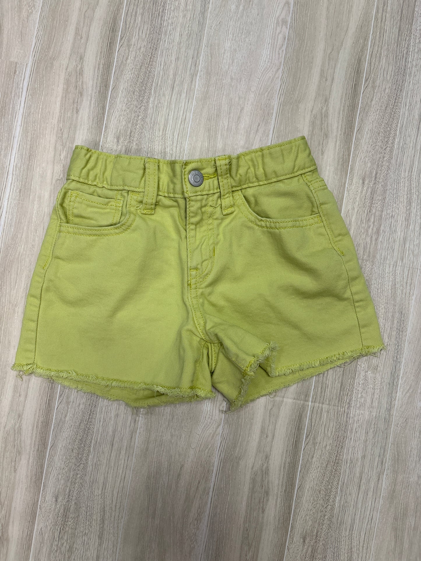 7 Lime Green Denim Shorts
