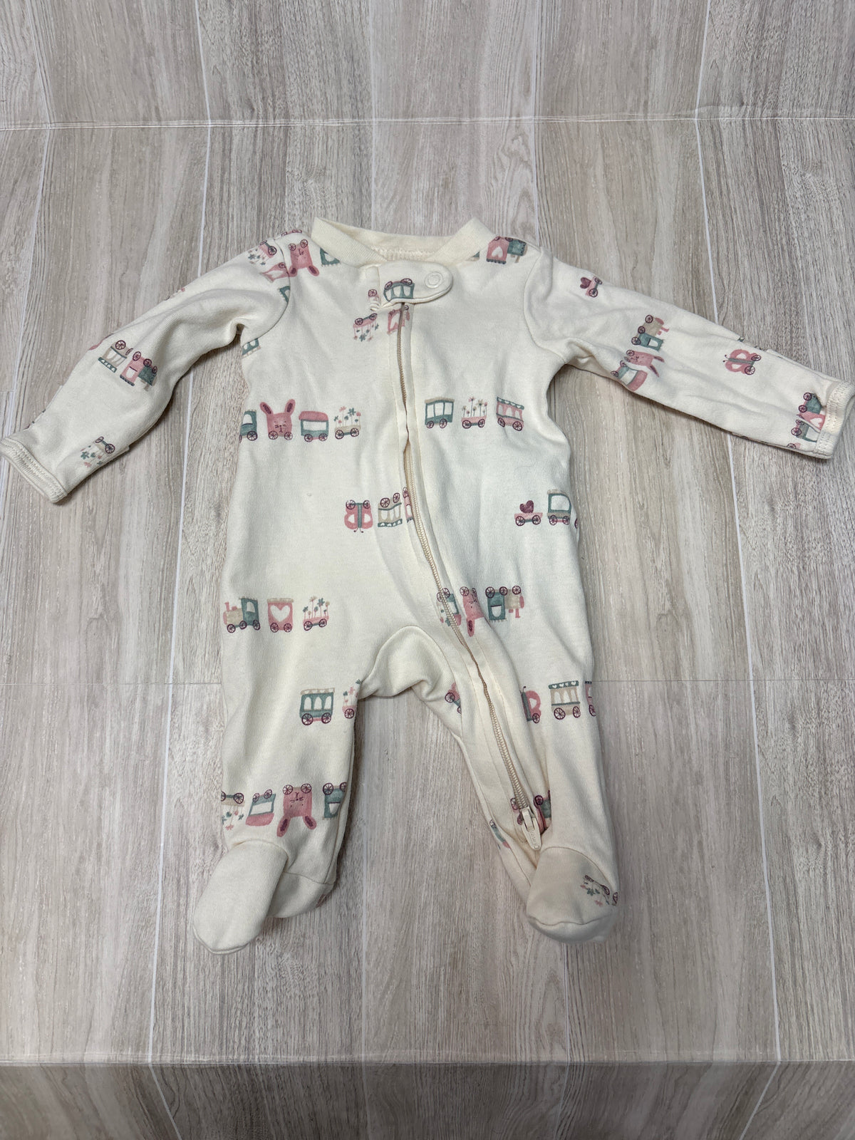 Preemie Cream Carriage Pajama
