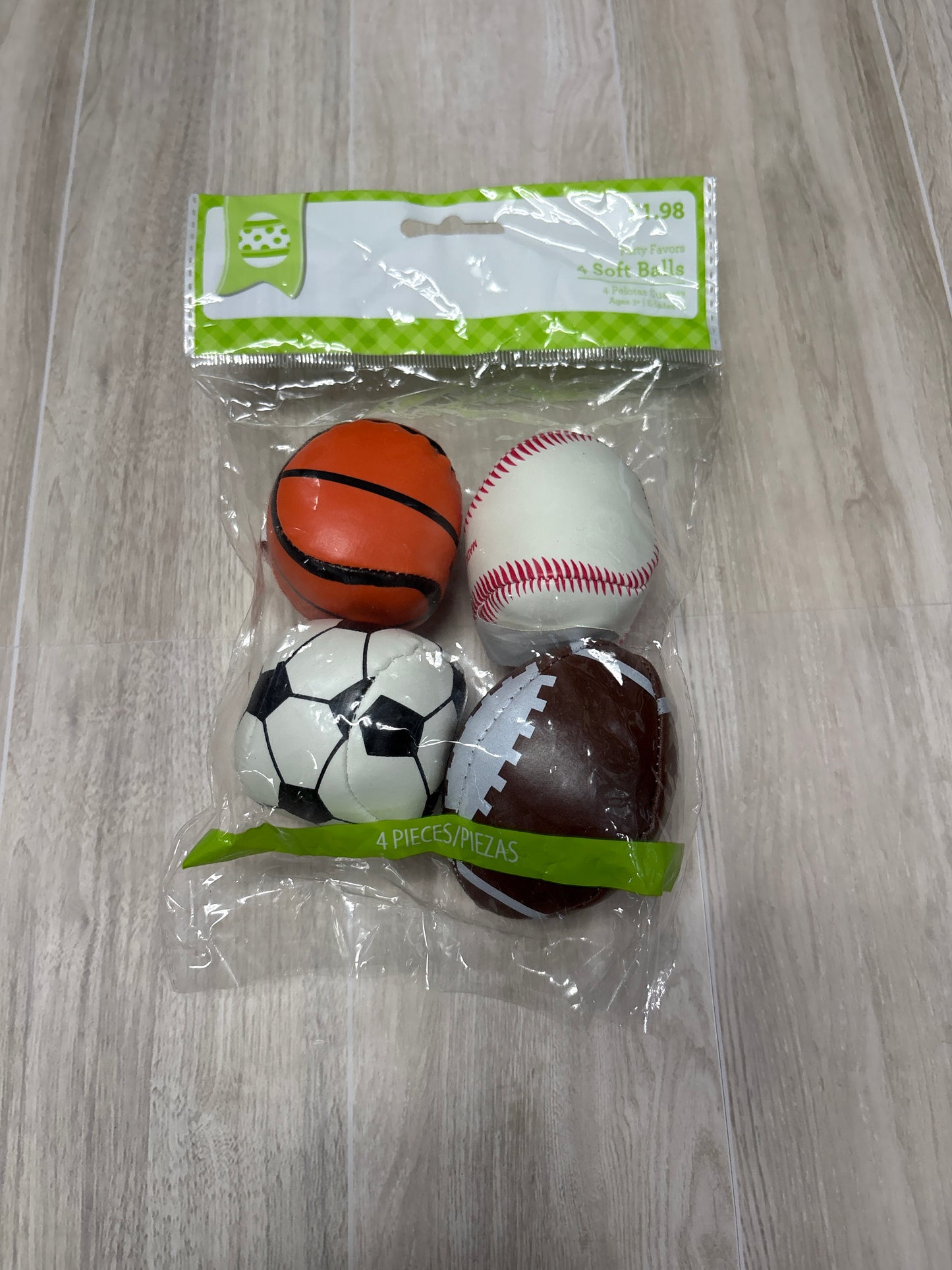 Toy - NWT Soft Sports Ball 4 Pack