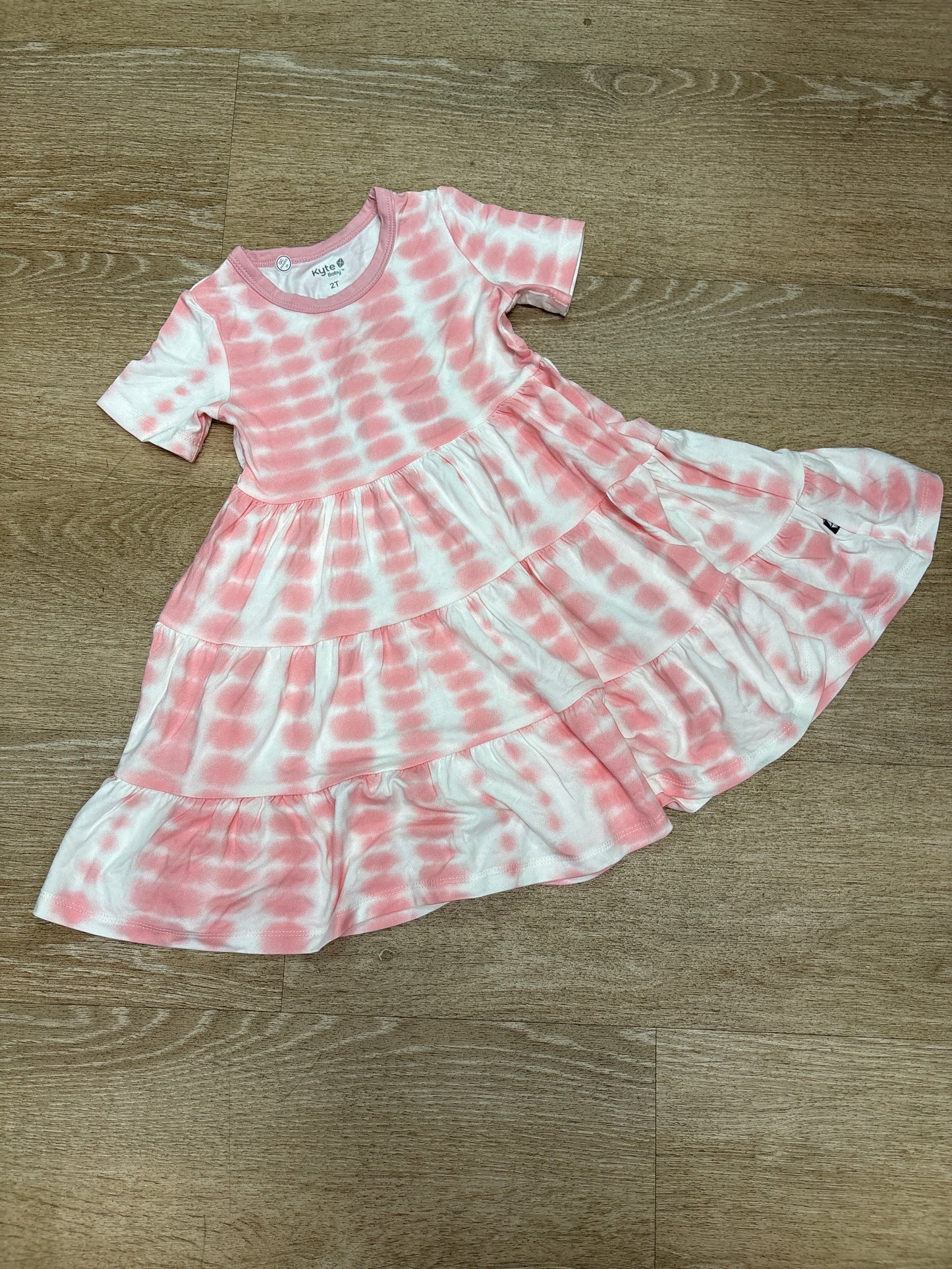 NWT Kyte 2T Princess Pink Tye Dye Dress