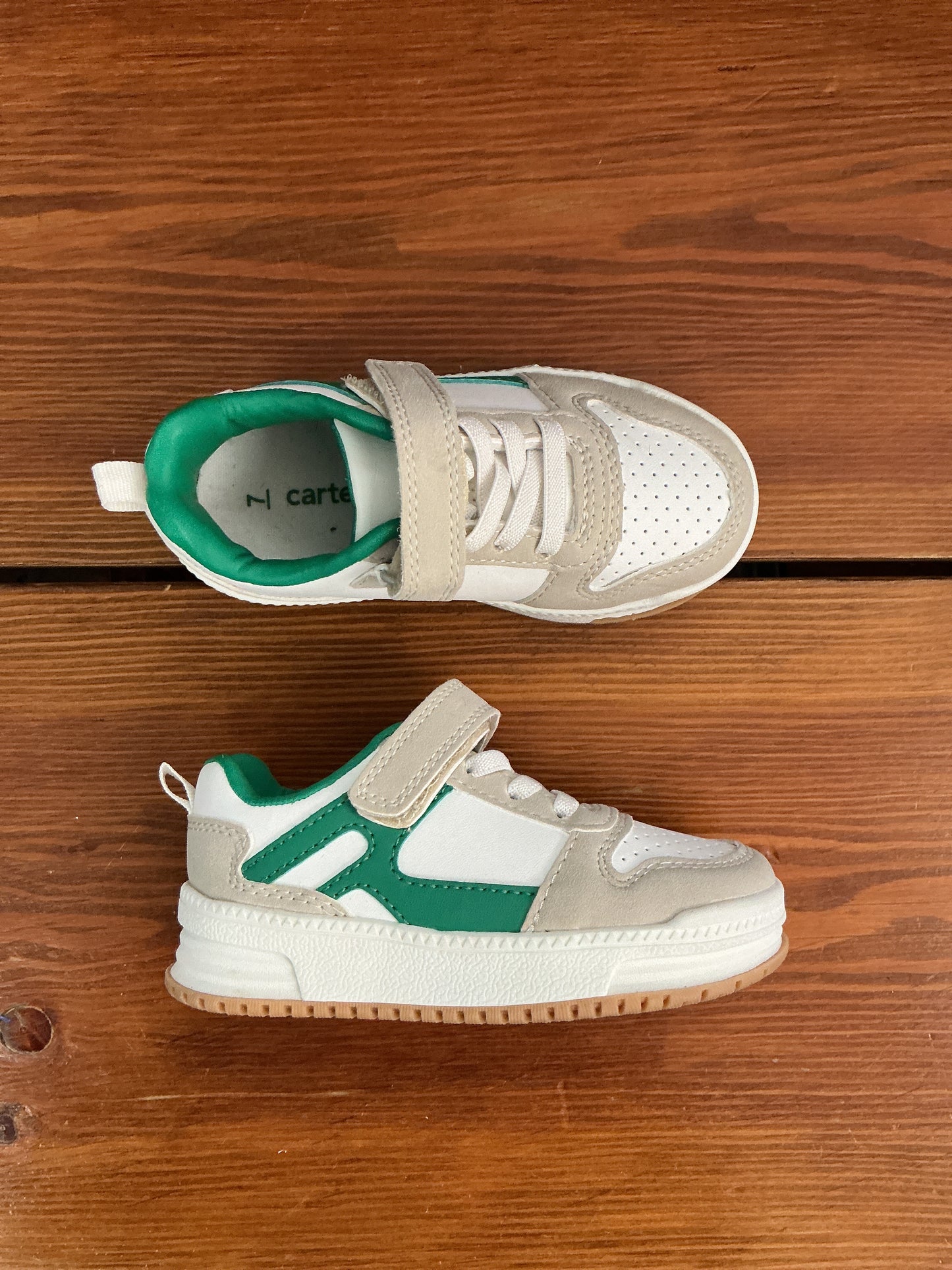 7c Carters Green/White Sneaker