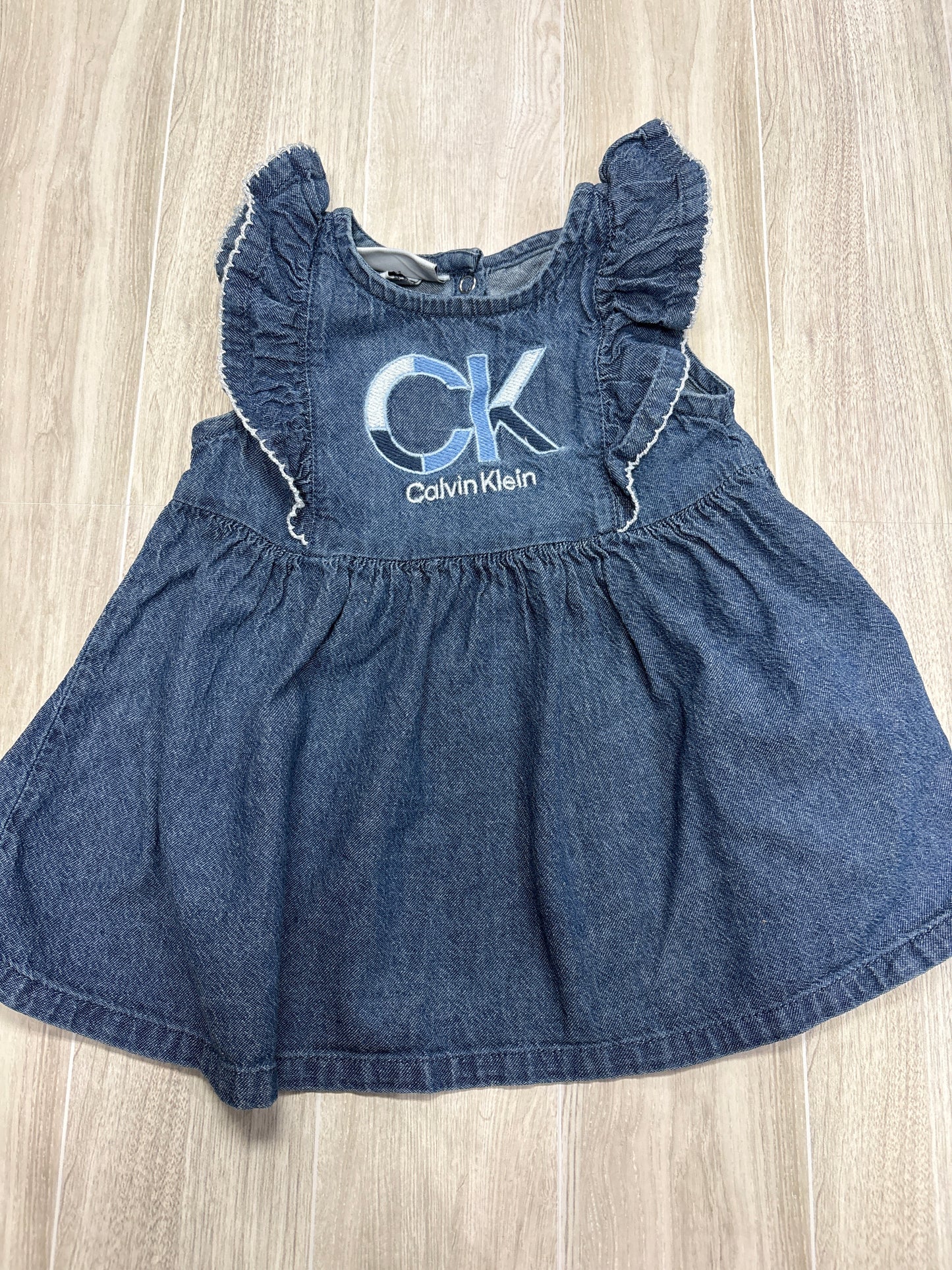 18m Calvin Klein Denim Ruffle Tunic