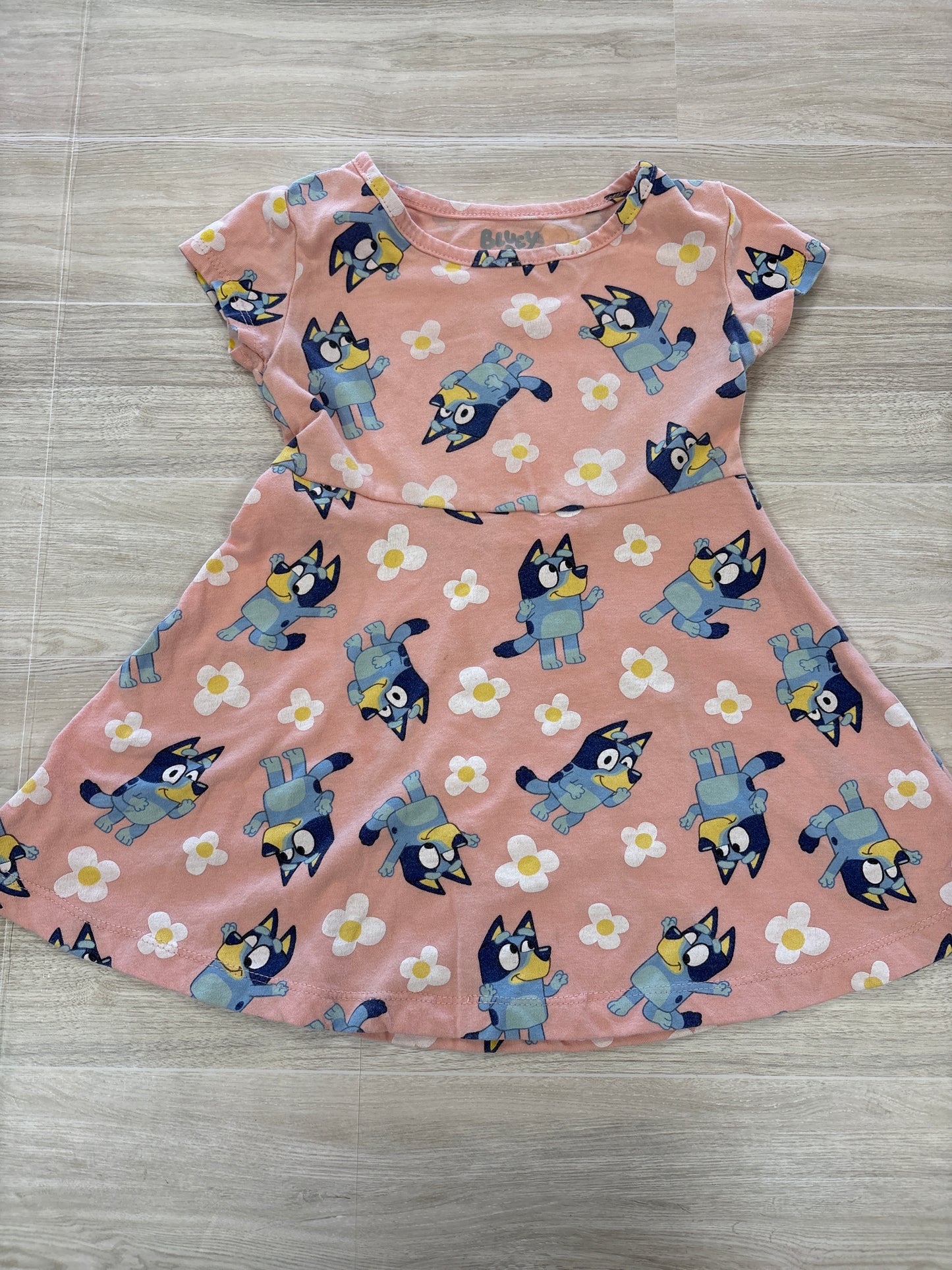 2T Peach Bluey Dress - Blemish