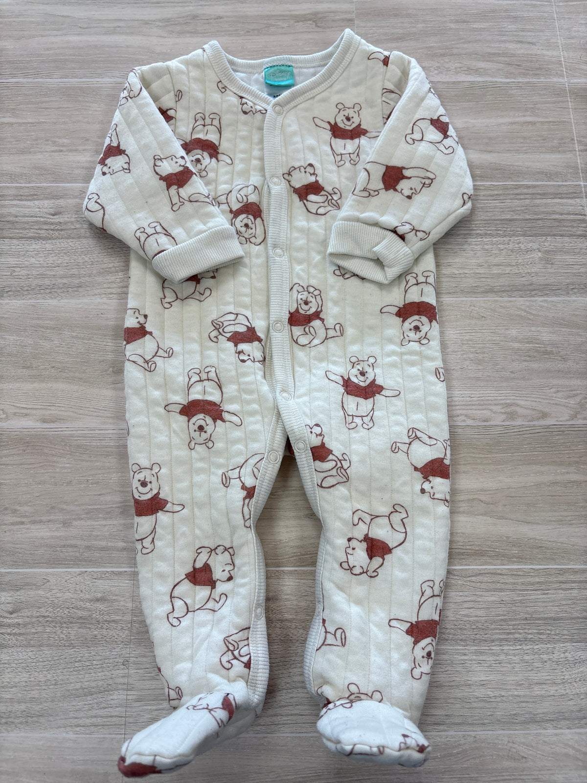 3/6m Cream WTP Button Pajama