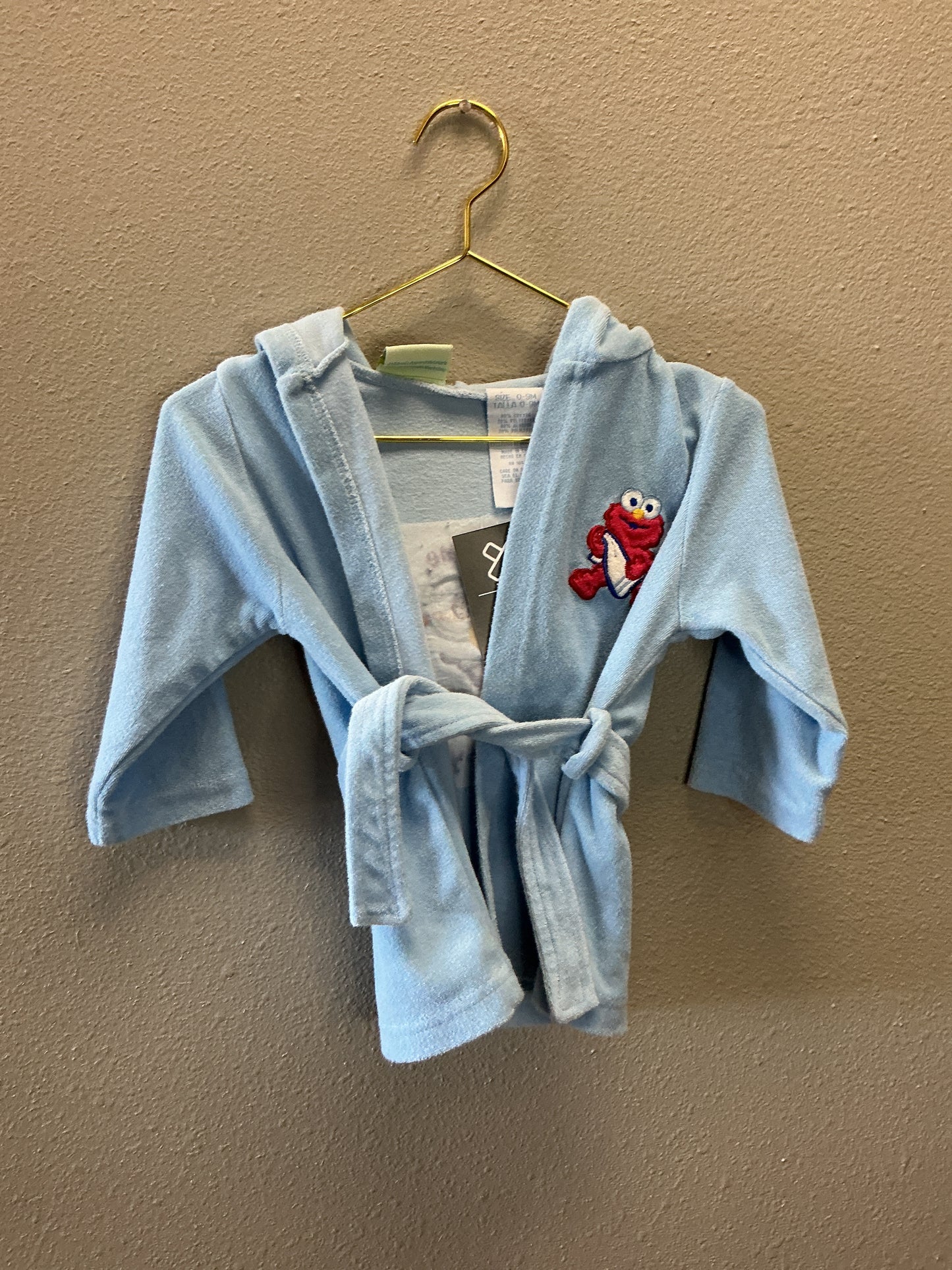 0-6m Vintage Elmo Towel Robe
