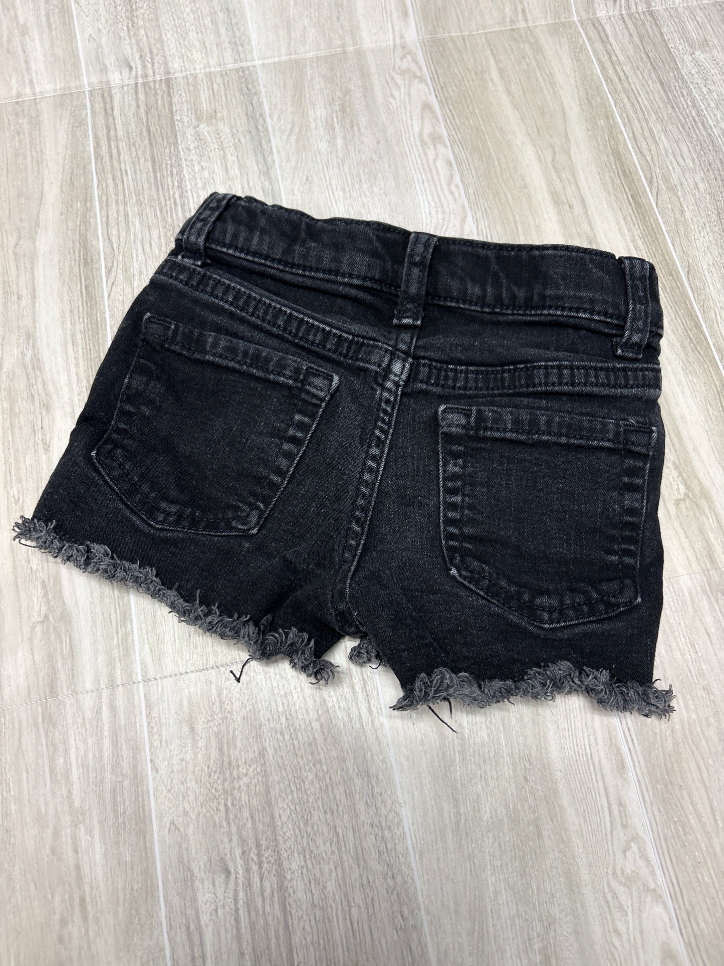 2t Black Denim Short