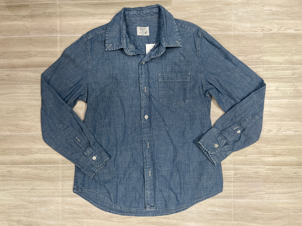 10 Crewcuts Chambray Button Up Long Sleeve