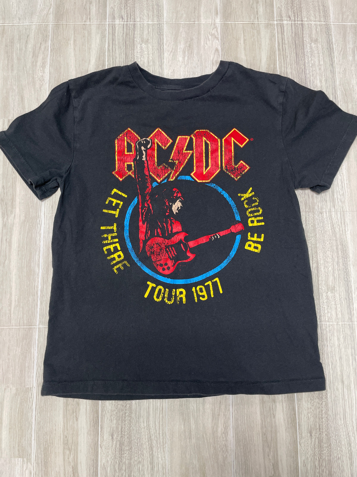 10/12 Black ACDC Graphic Tee