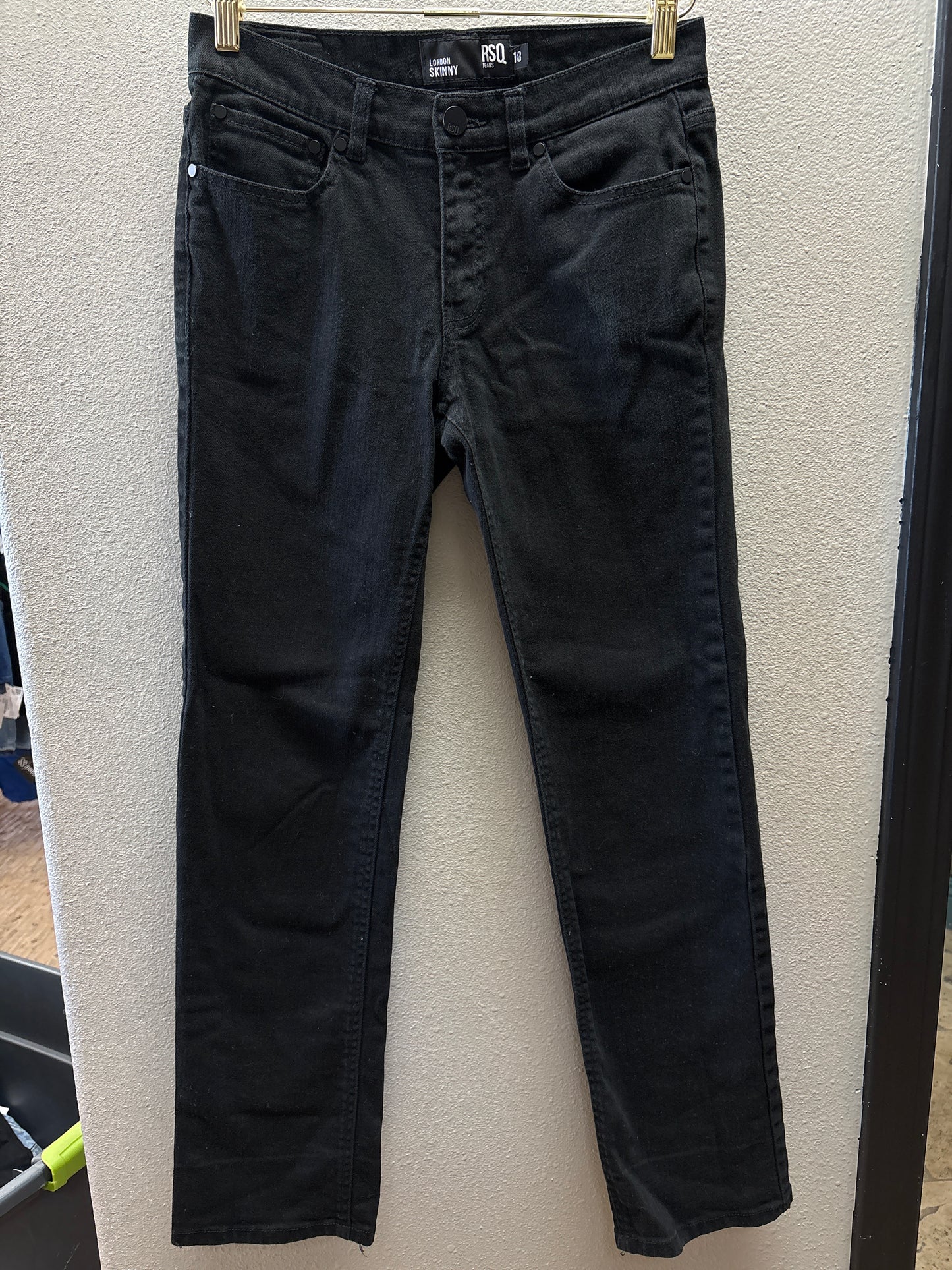 Womens 18 RSQ Black Super Skinny Denim