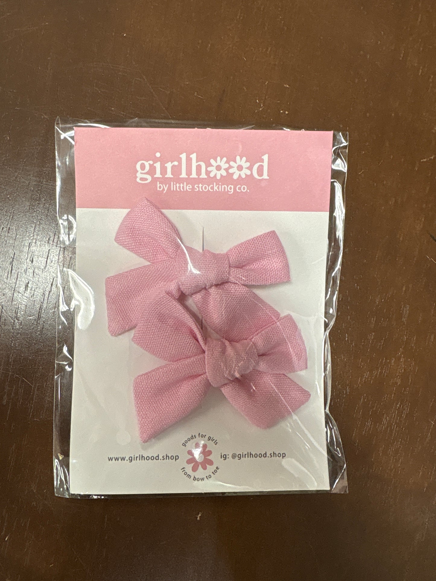 NWT Bow 2 Pack - Pink