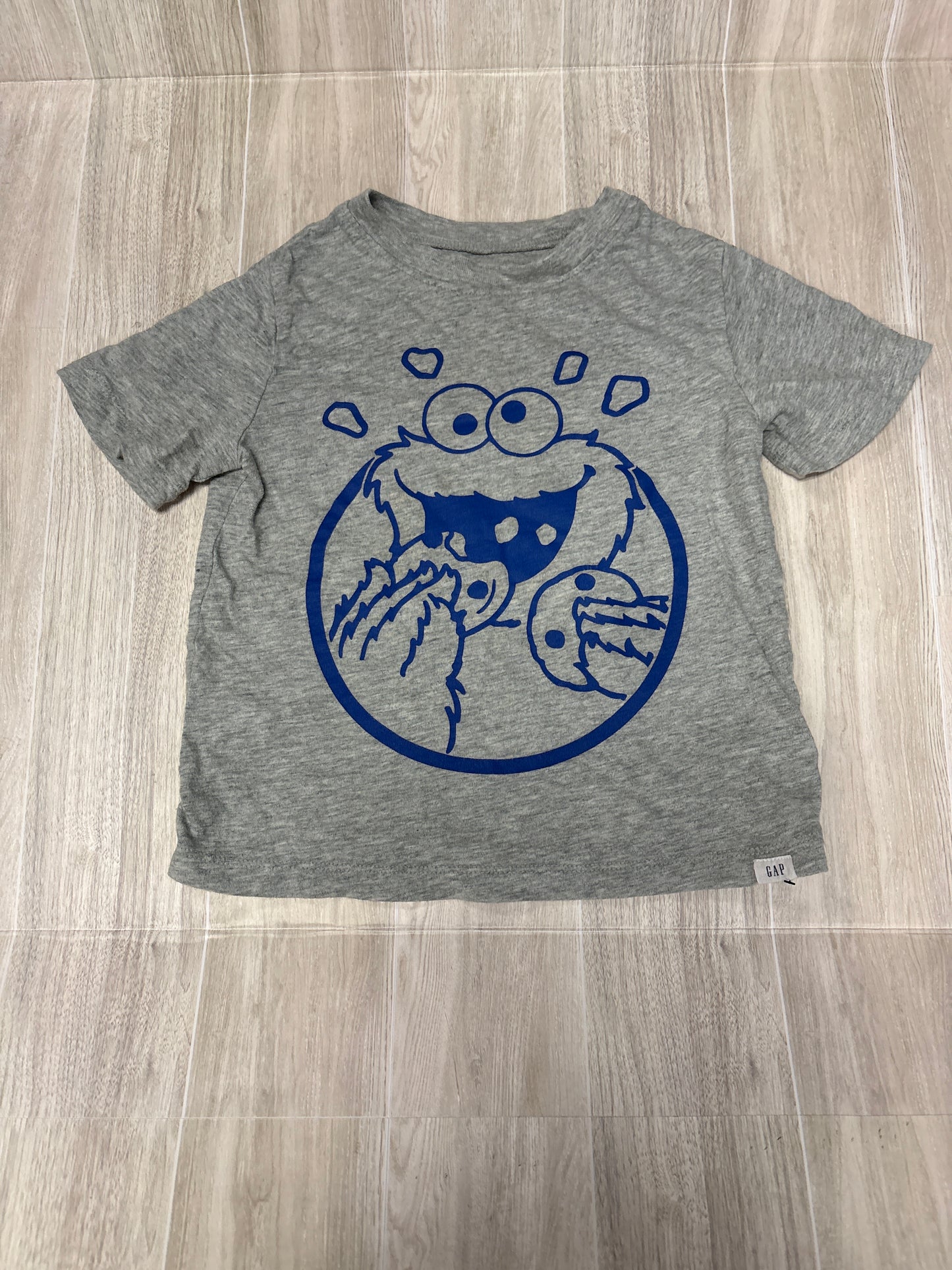 4T Gap Sesame Street Grey Graphic Tee