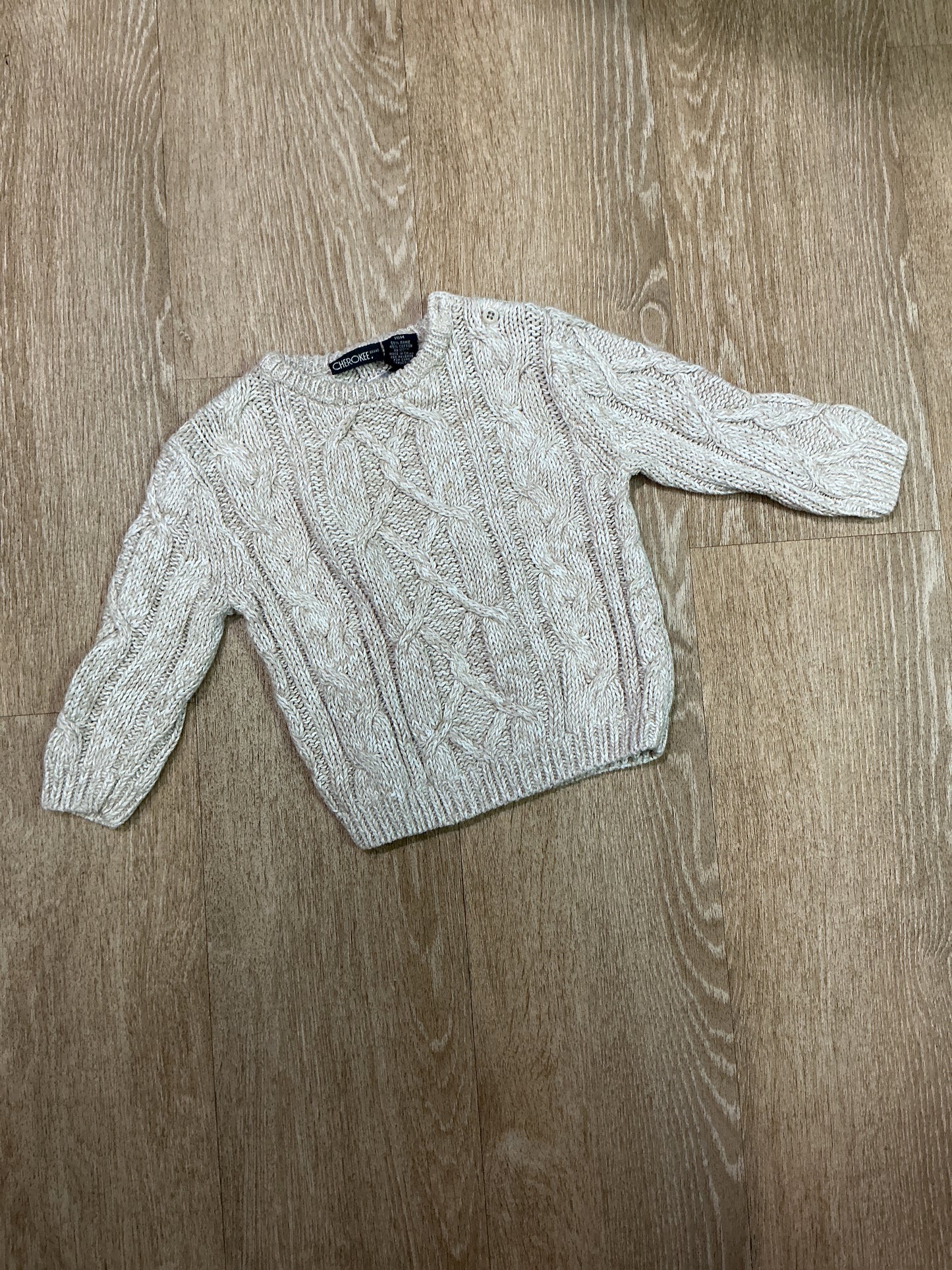 18m Beige Cableknit Sweater