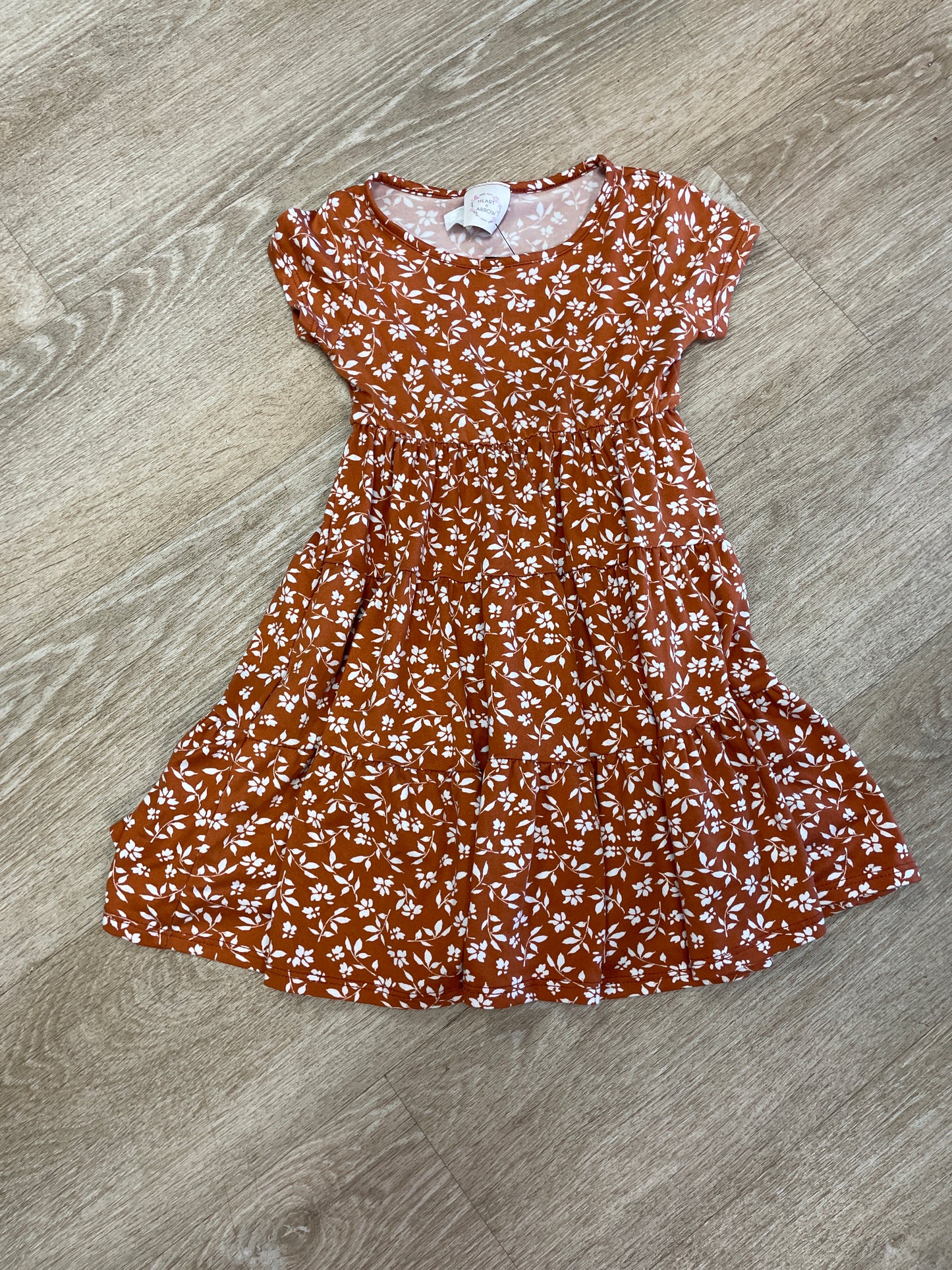 4T Rust Leaves Dress