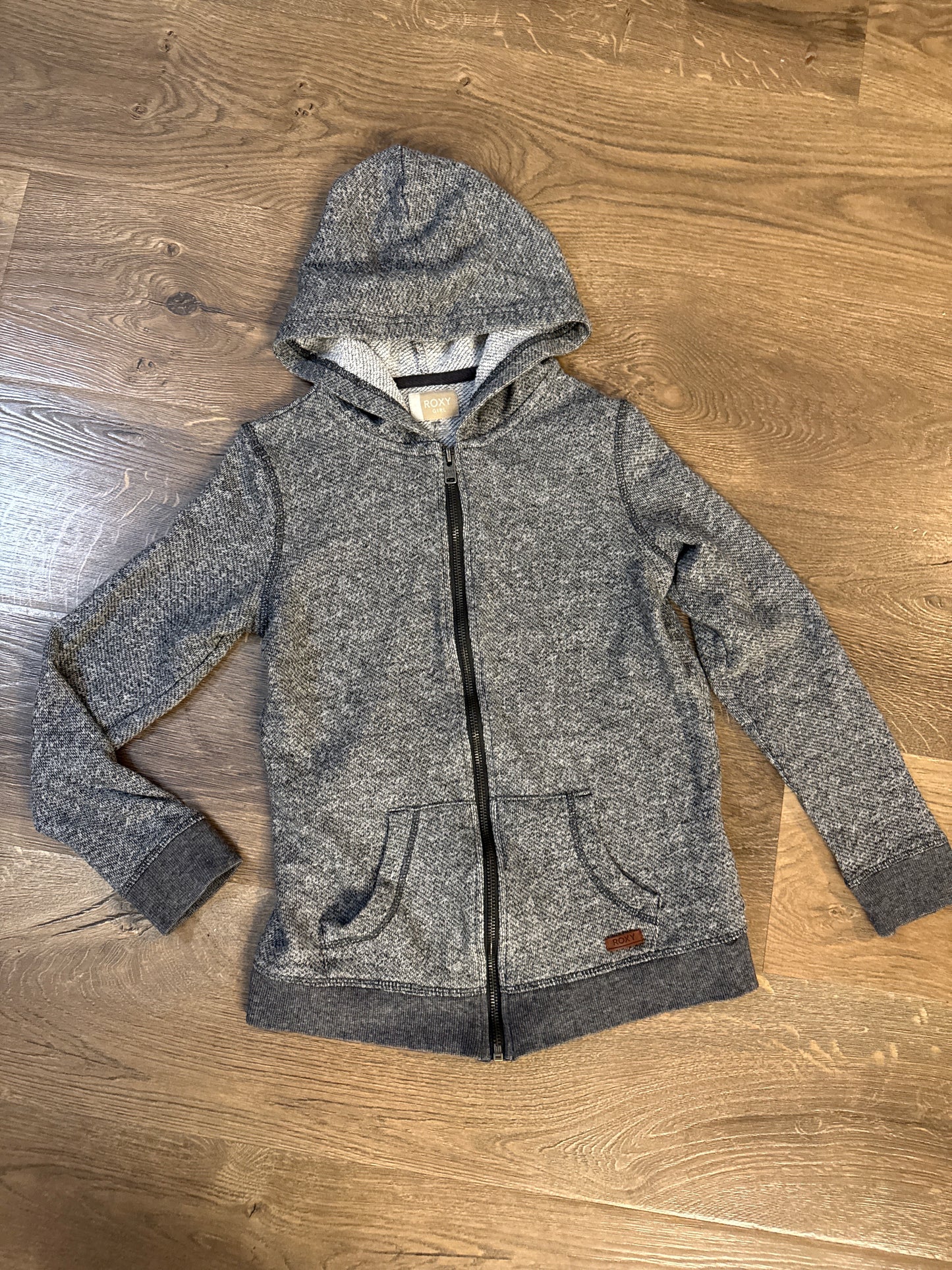 10/12 ROXY Grey Knit Zip Up Jacket