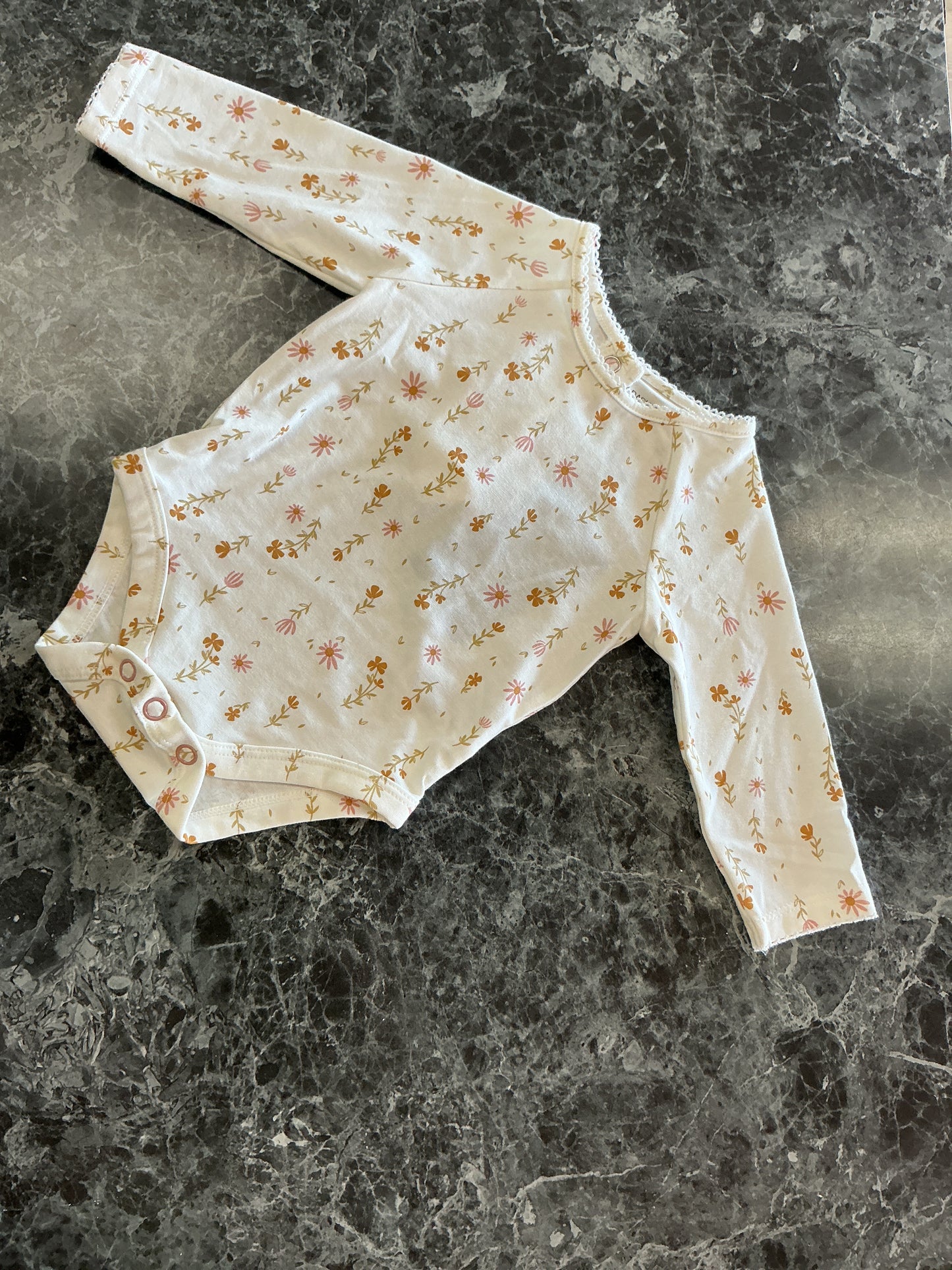 0-3m Rachel Zoe Floral Onesie