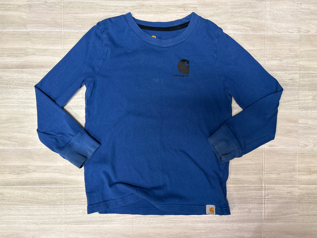 6 Blue Carhartt Graphic Long Sleeve - Blemish