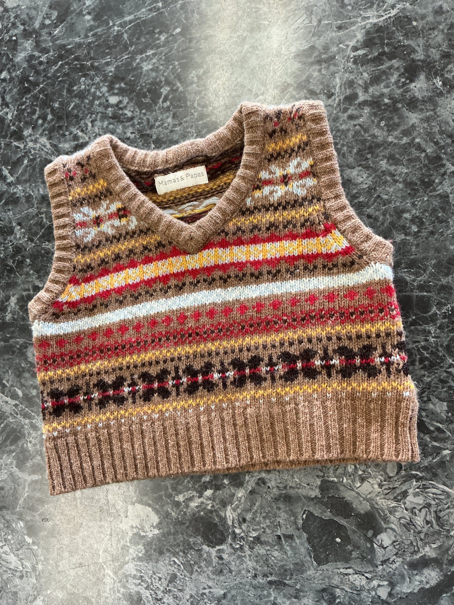Newborn Mamas & Papas V Neck Sweatervest