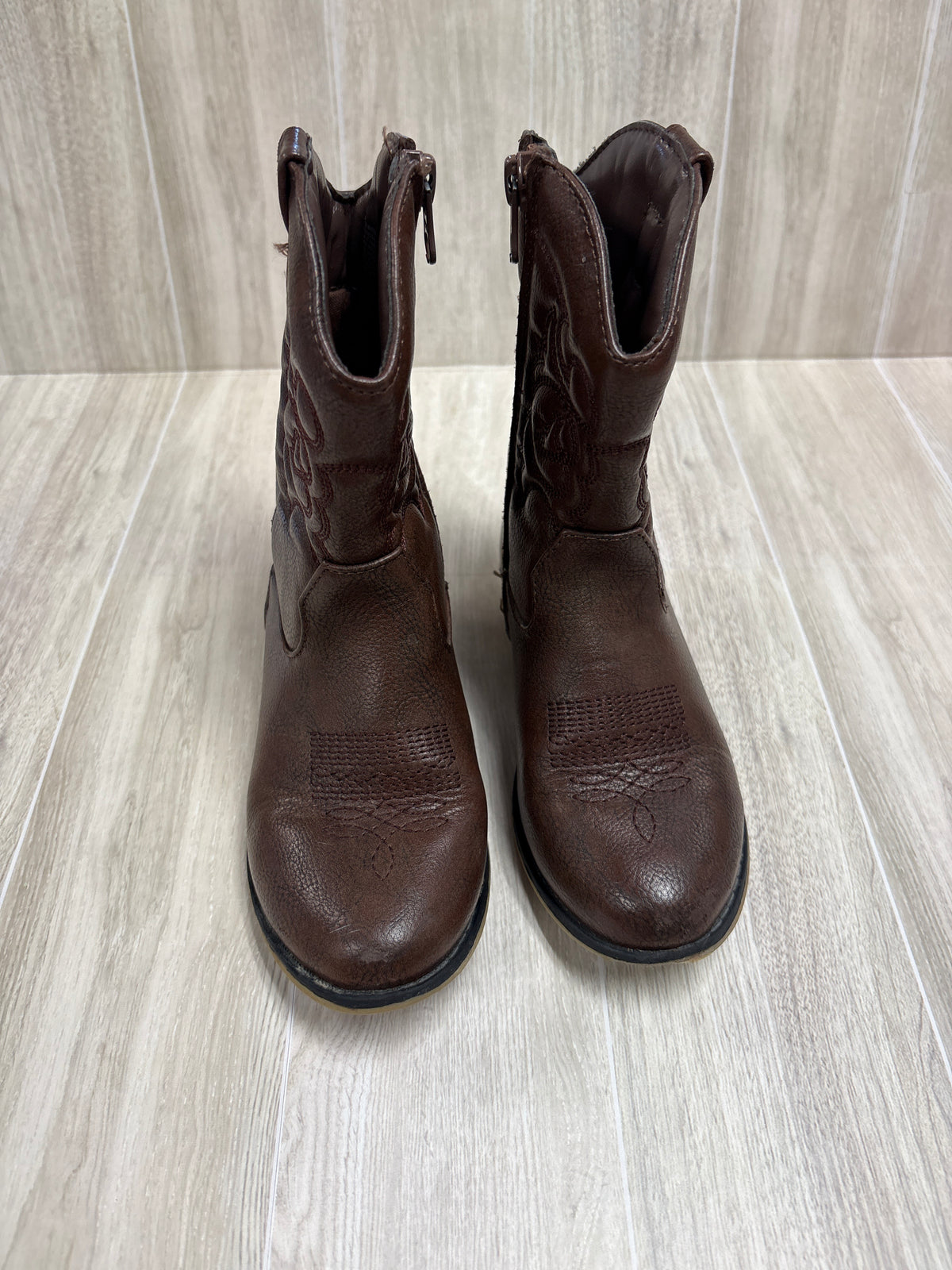 11c Brown Western Boot