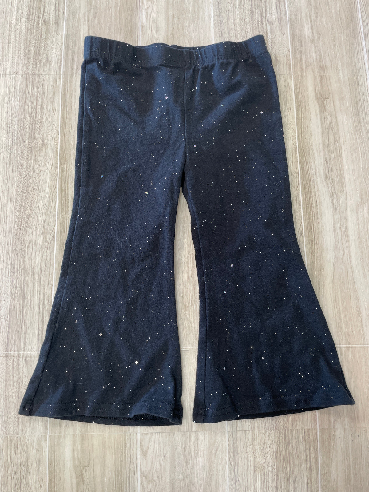 2T Black Glitter Soft Flares