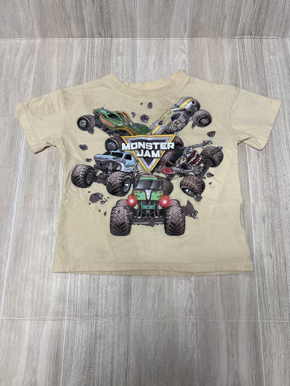 2T Cream Monster Jam Graphic Tee