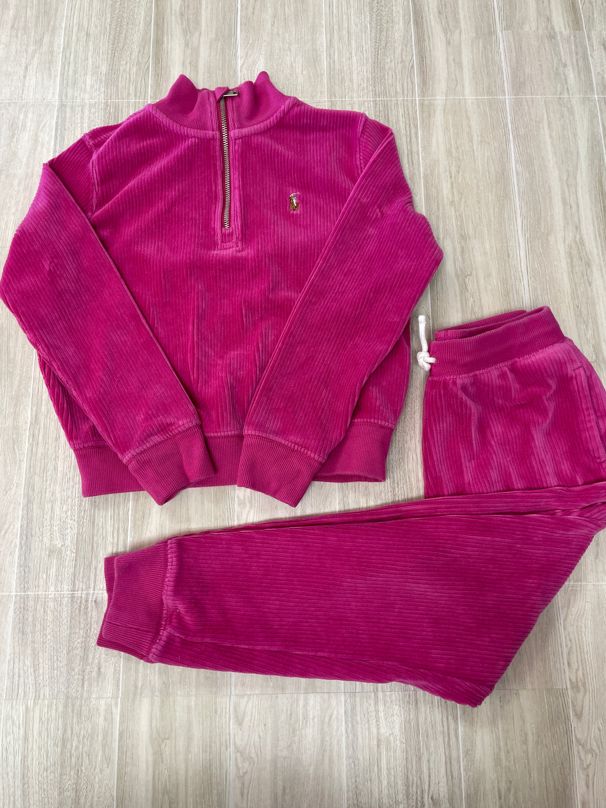 5/6 Ralph Lauren Magenta Corduroy 2 Piece Set (Top 6 Joggers 5)