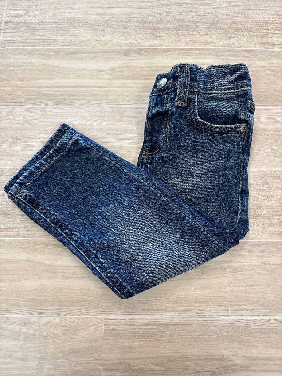 2T Dark Wash Straight Leg Denim