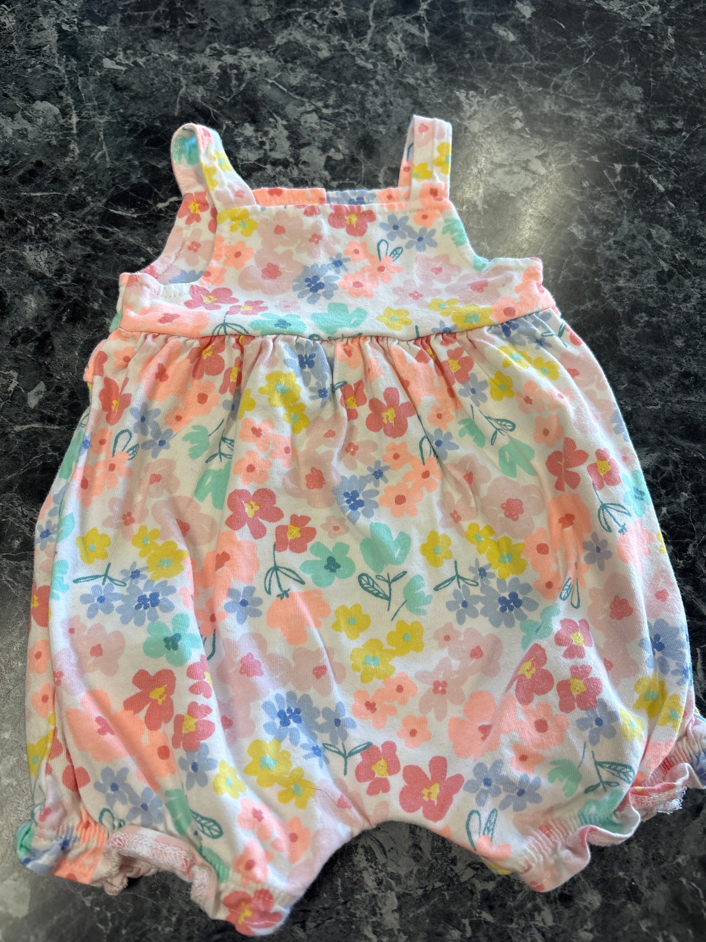 Newborn Floral Tank Romper