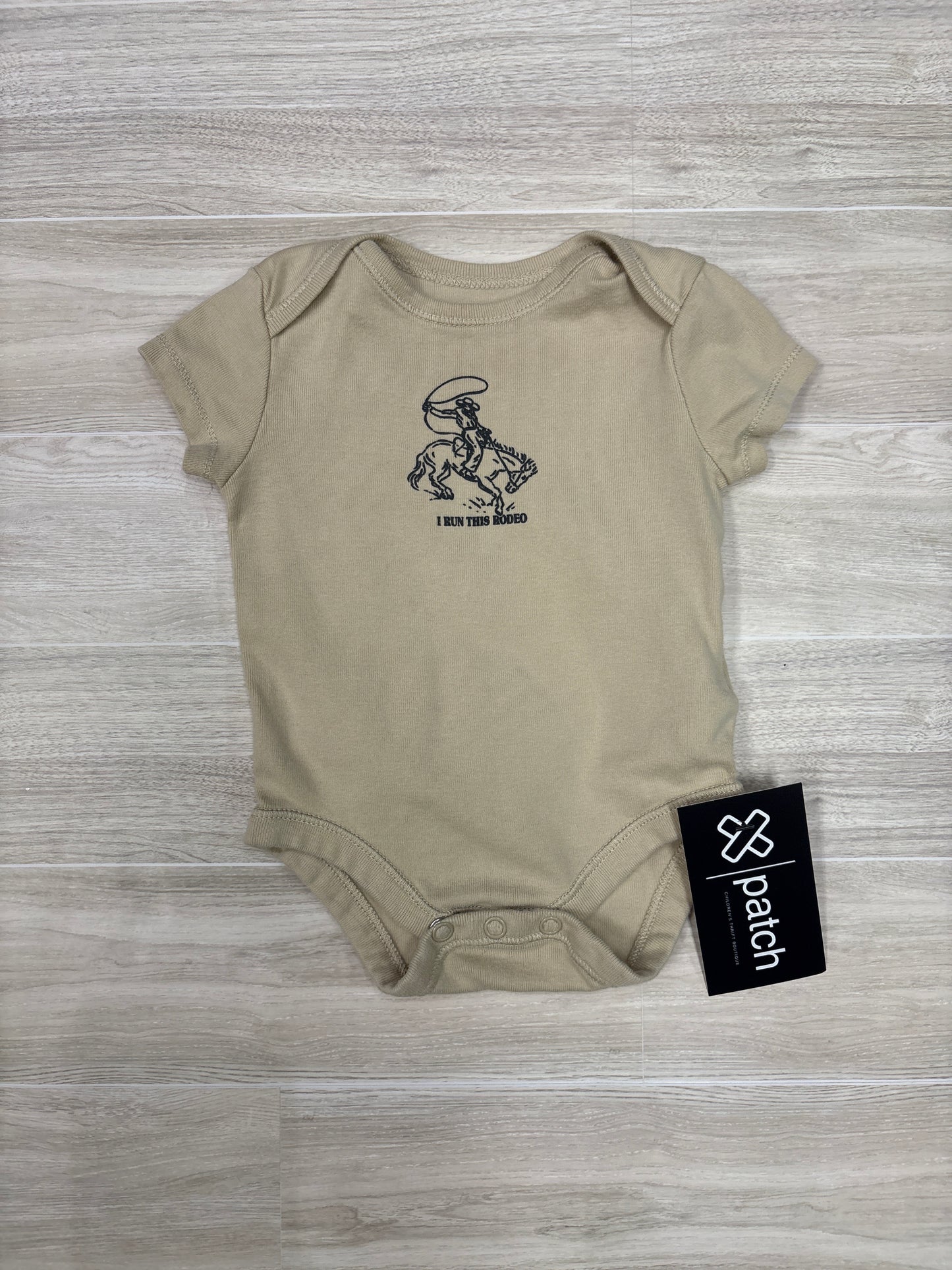 0-3m I Run This Rodeo Onesie