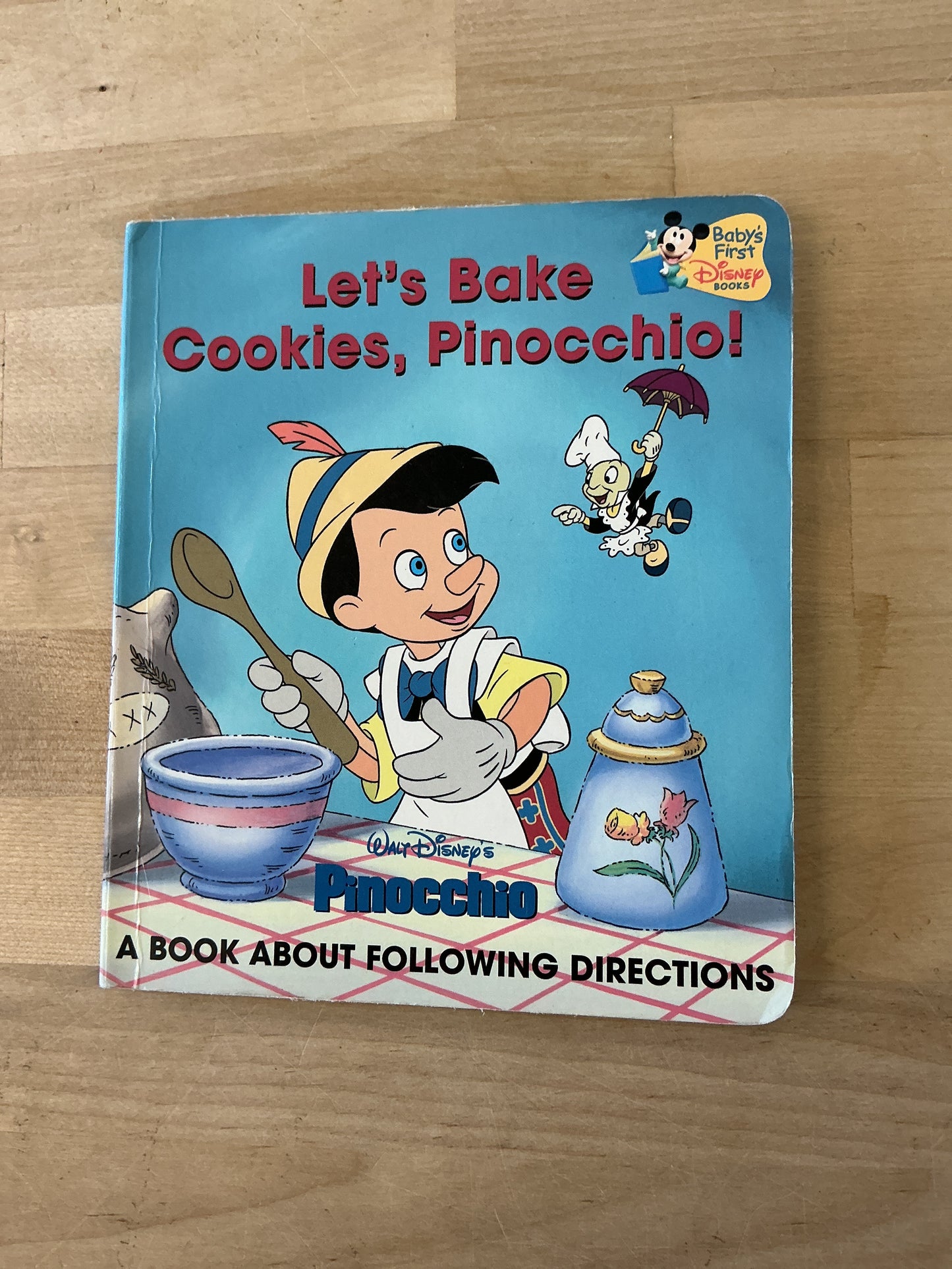 Vintage Book - Let's Bake Cookies Pinocchio