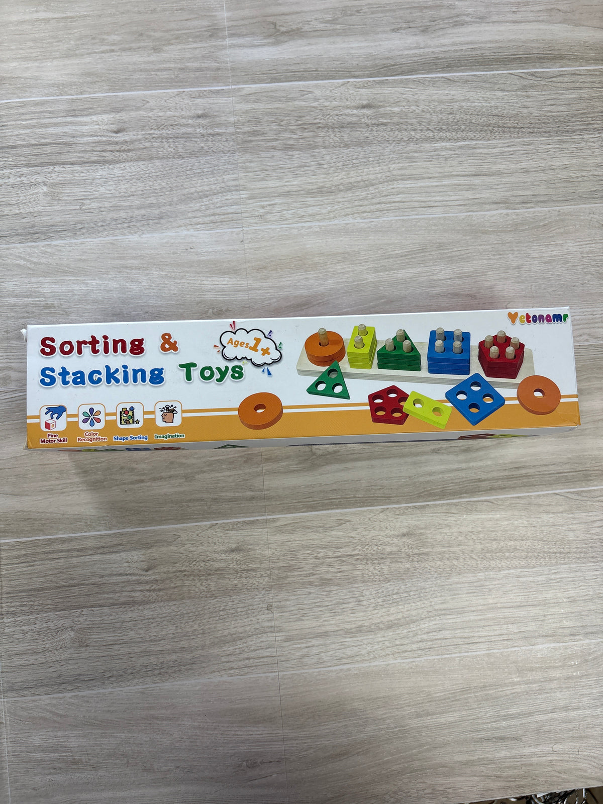 NWT Toy - Wooden Sorting & Stacking Blocks