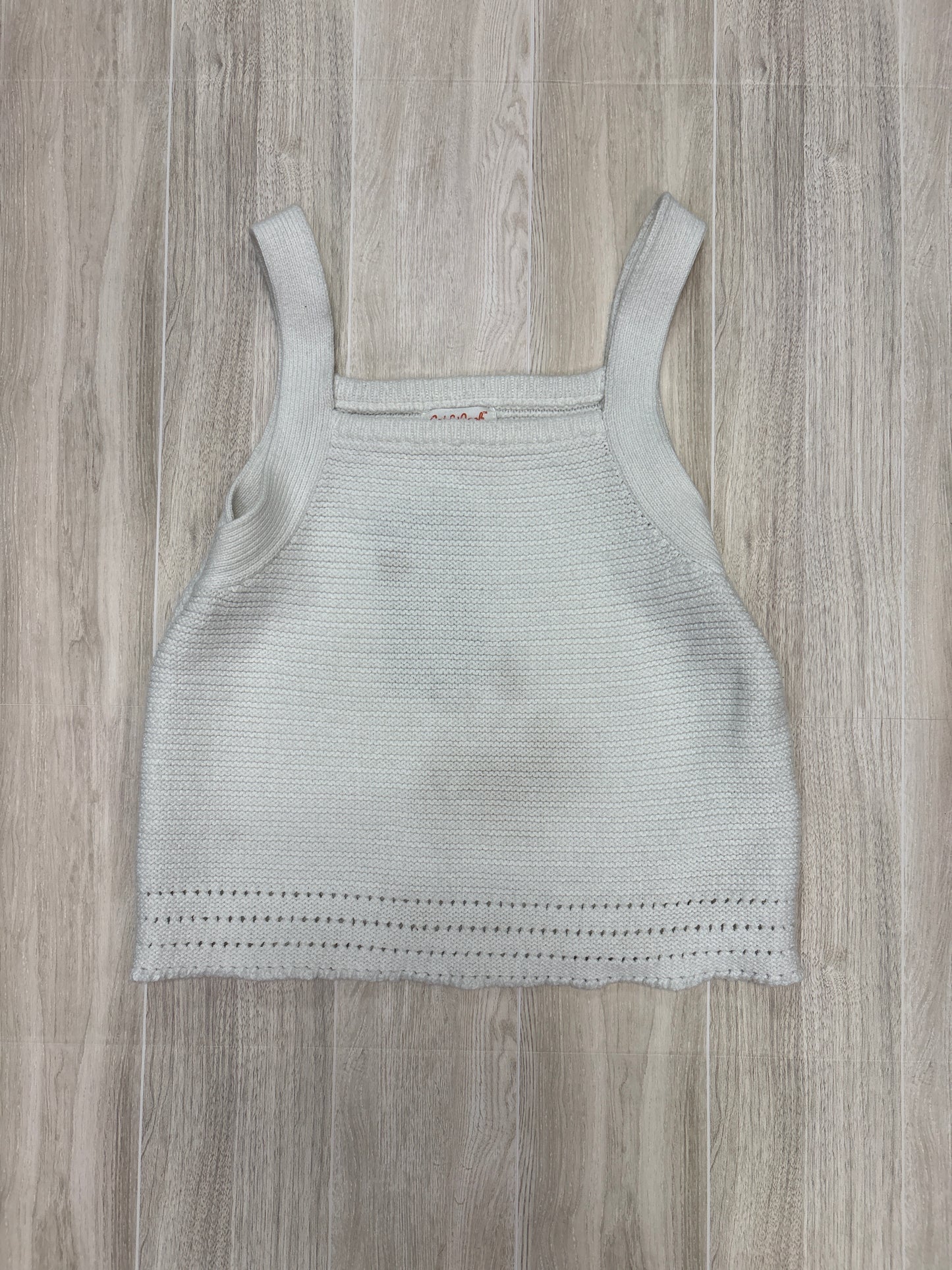 8 White Knit Tank