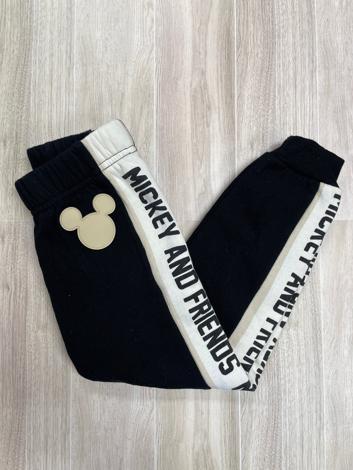4T Cream/Black Mickey Checkered 2 Piece Set
