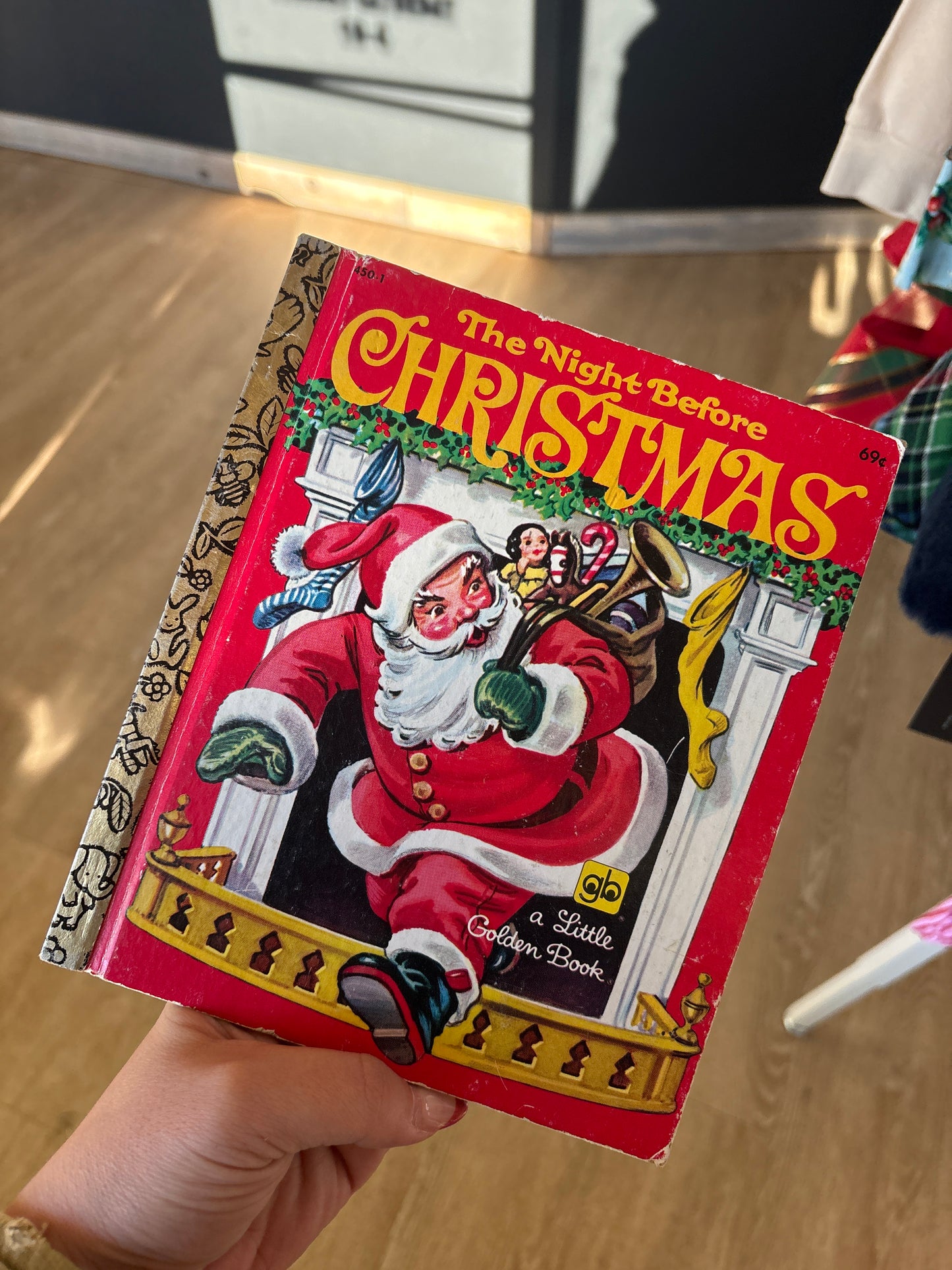 Vintage Book - The Night Before Christmas Golden Book