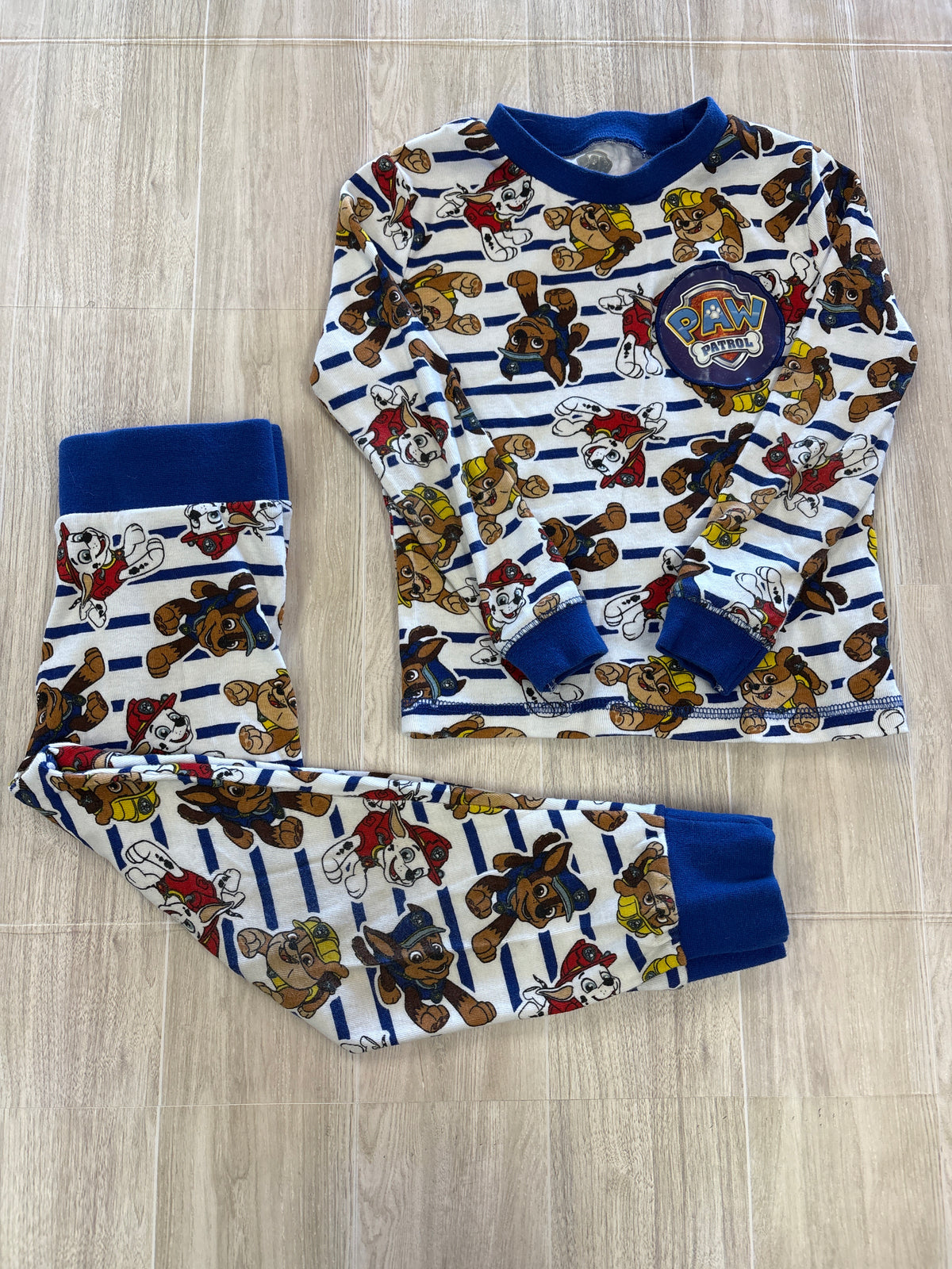 4T Paw Patrol Blue/White Pajama Set