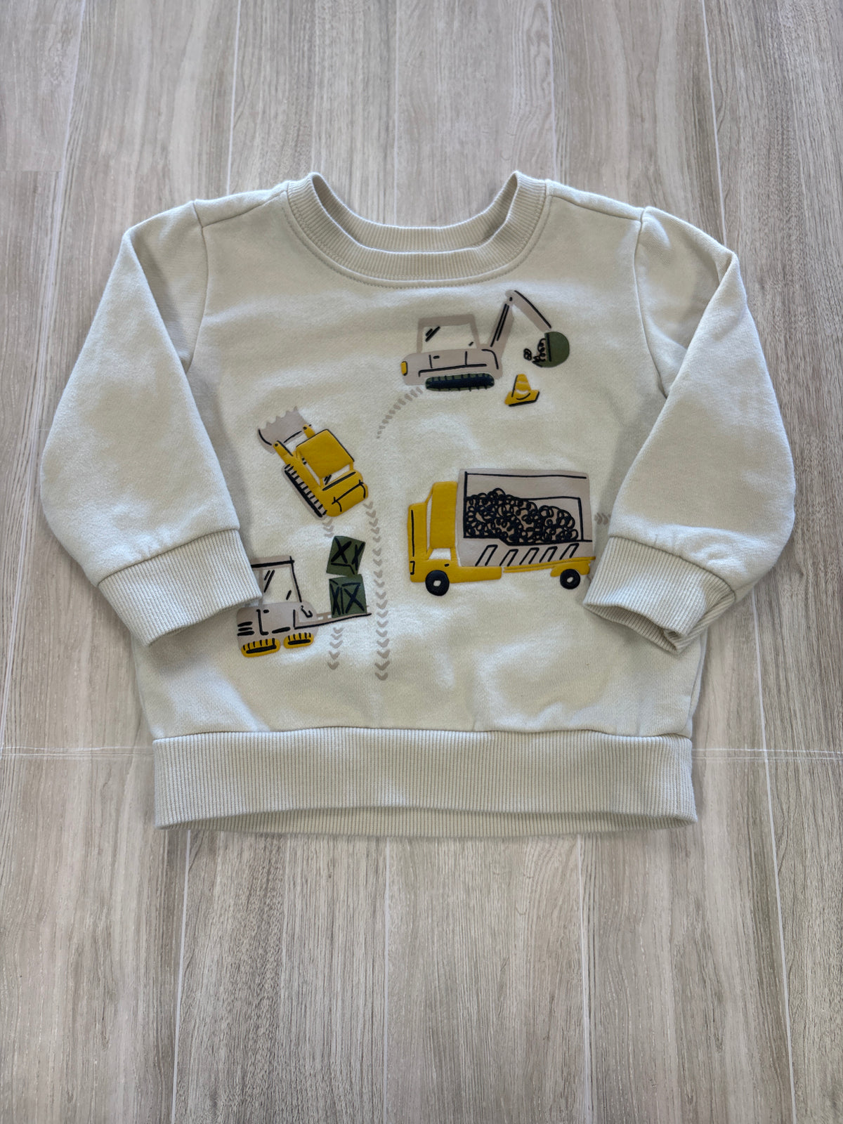 18m Cream Construction Crewneck