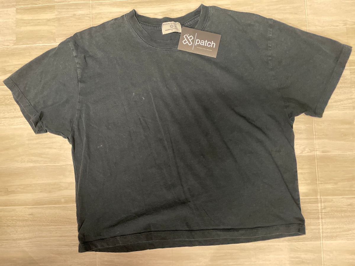 Womens Large Social Culture Black Tee