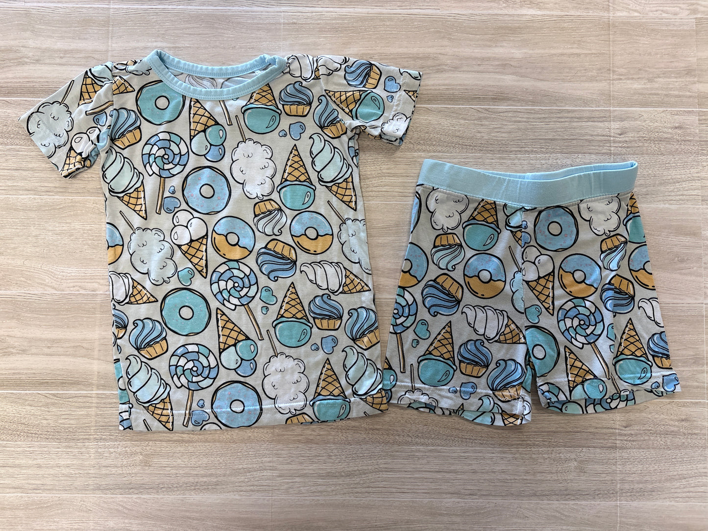 18-24m Little Sleepies Blue Treats Pajama Set
