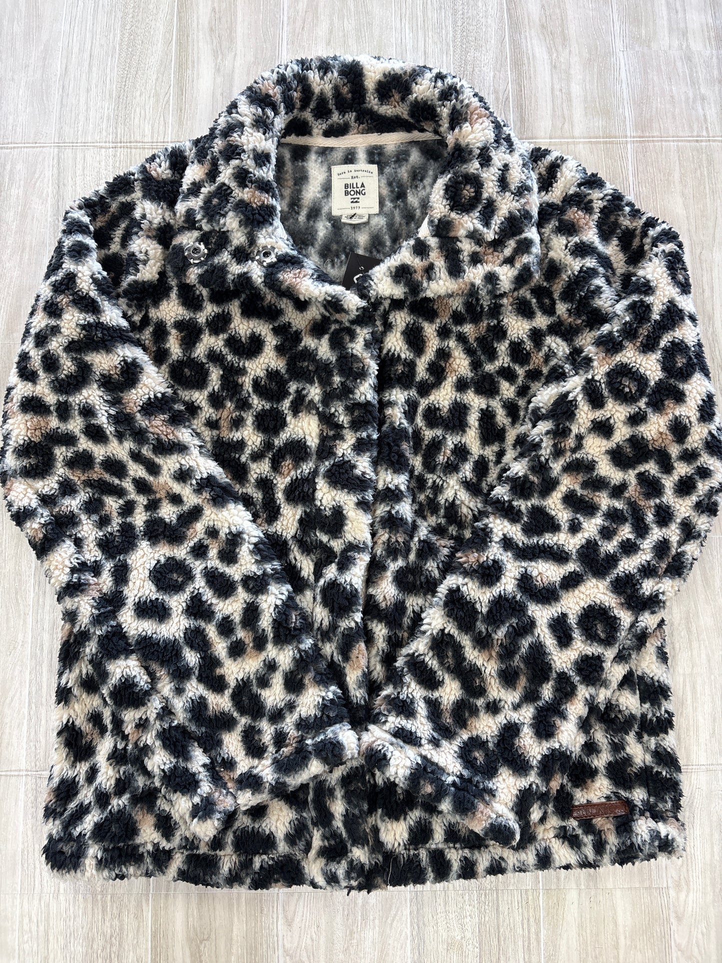 10/12 Teddy Leopard Soft Button Up Shacket